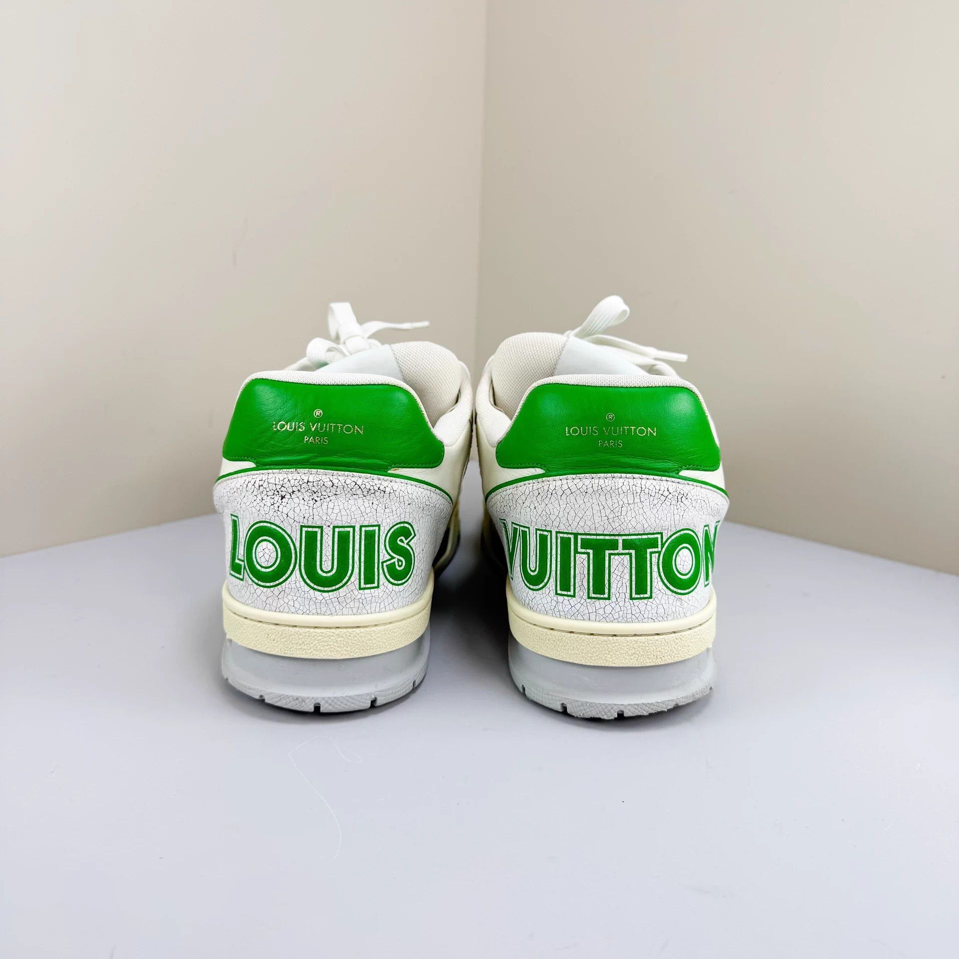 Louis Vuitton Green Low-Top Sneakers Size 10 Size US 10 / EU 43 - 3 Thumbnail