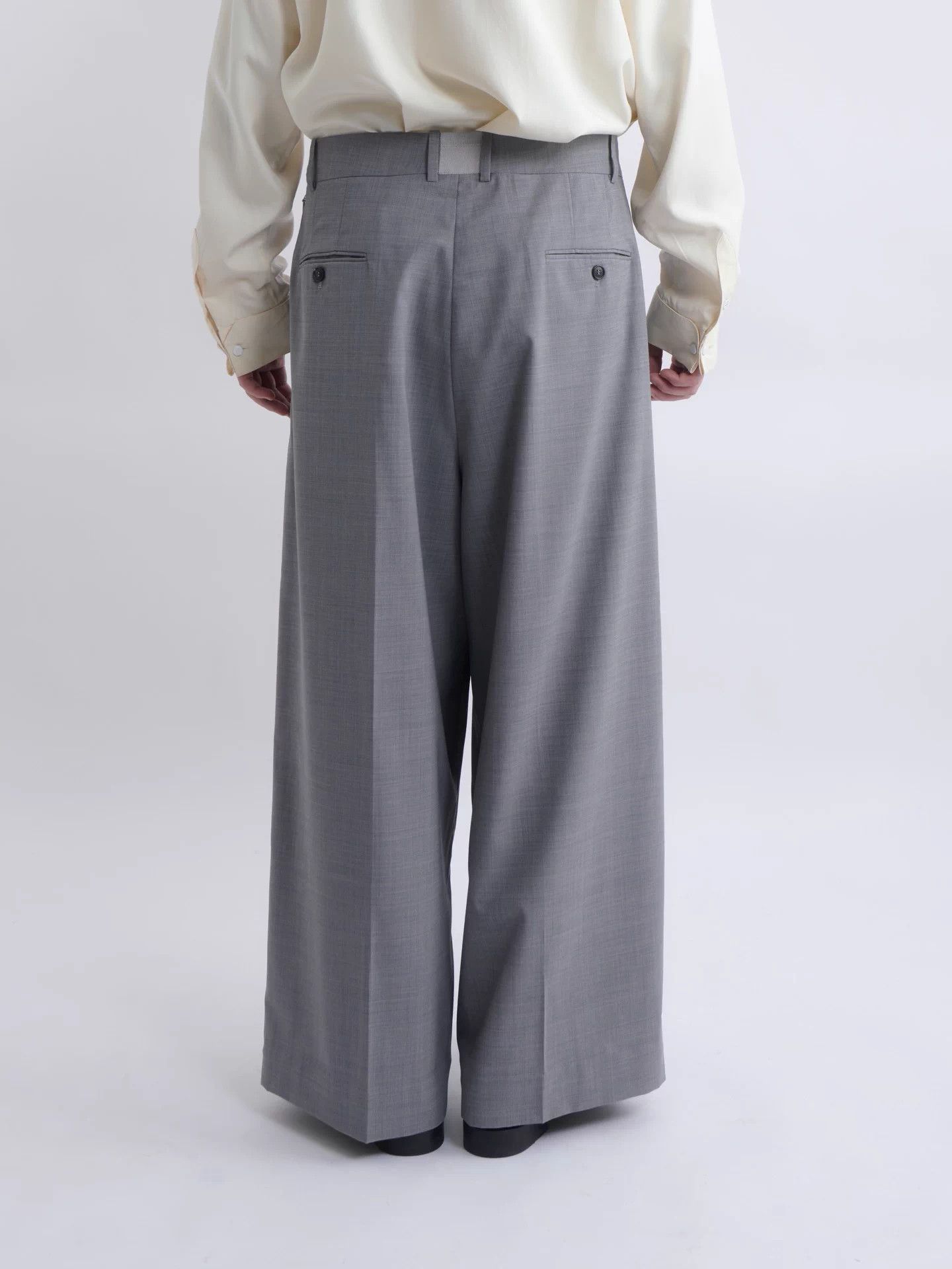 Hed Mayner Gray Wide-Leg Casual Pants Size 32 Size US 32 / EU 48 - 3 Thumbnail