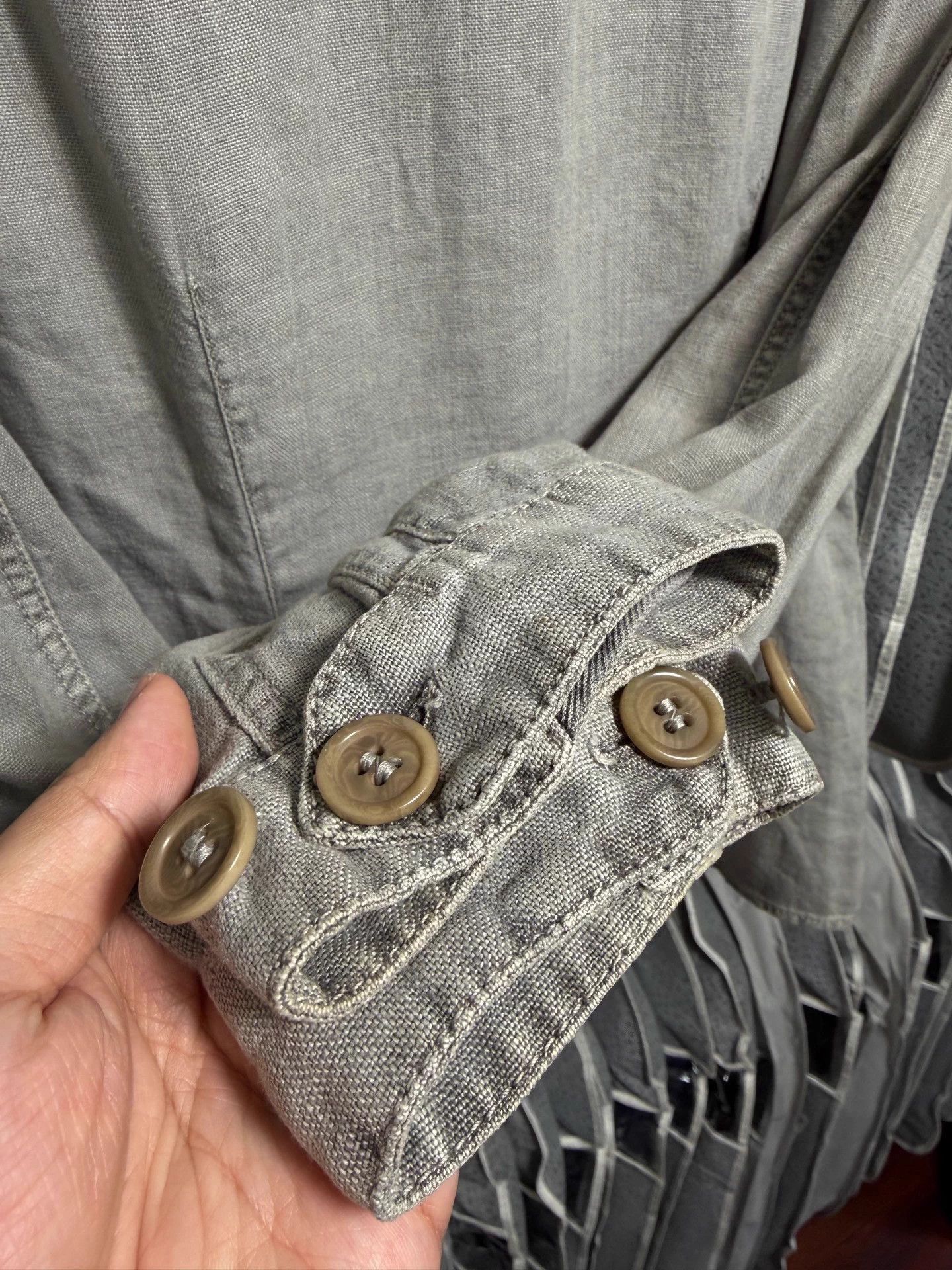 Prada Gray Long Sleeve Zip-Front Shirt Size US L / EU 52-54 / 3 - 5 Thumbnail