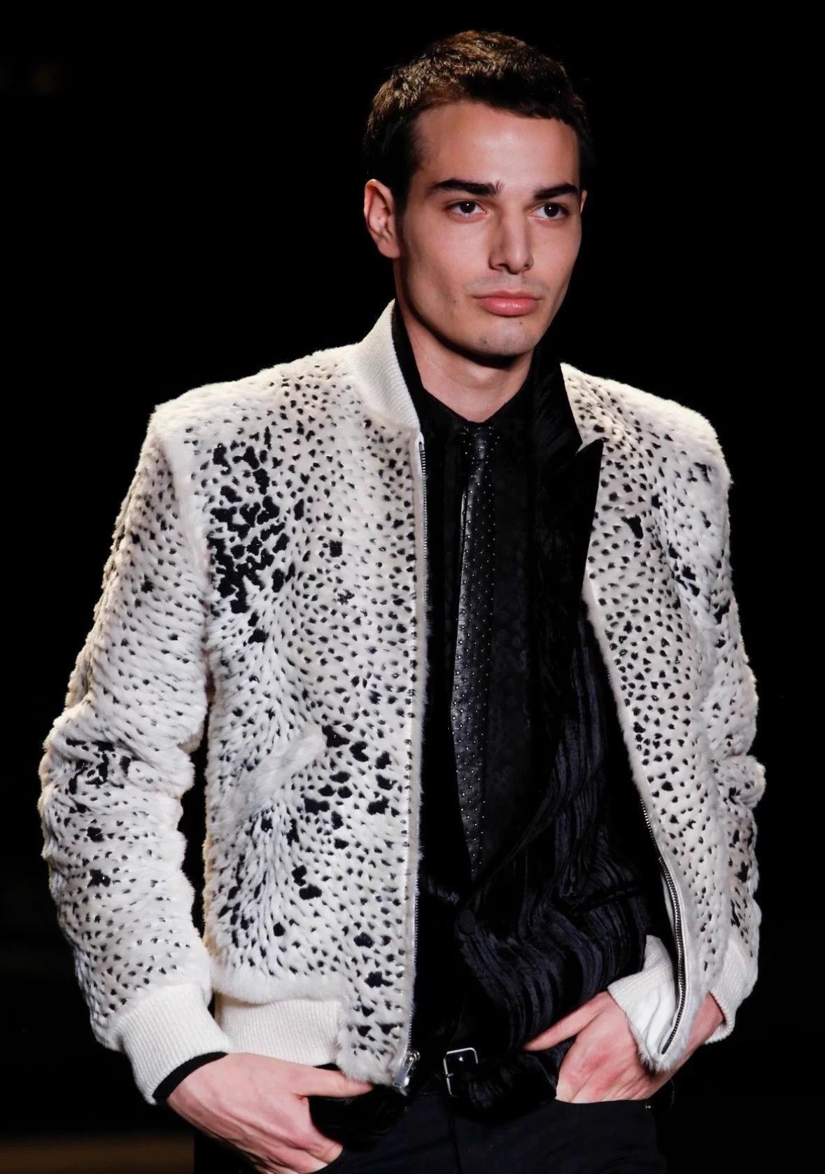Saint Laurent Paris Multi Leopard Print Bomber Jacket Size M Size US M / EU 48-50 / 2 - 8 Thumbnail