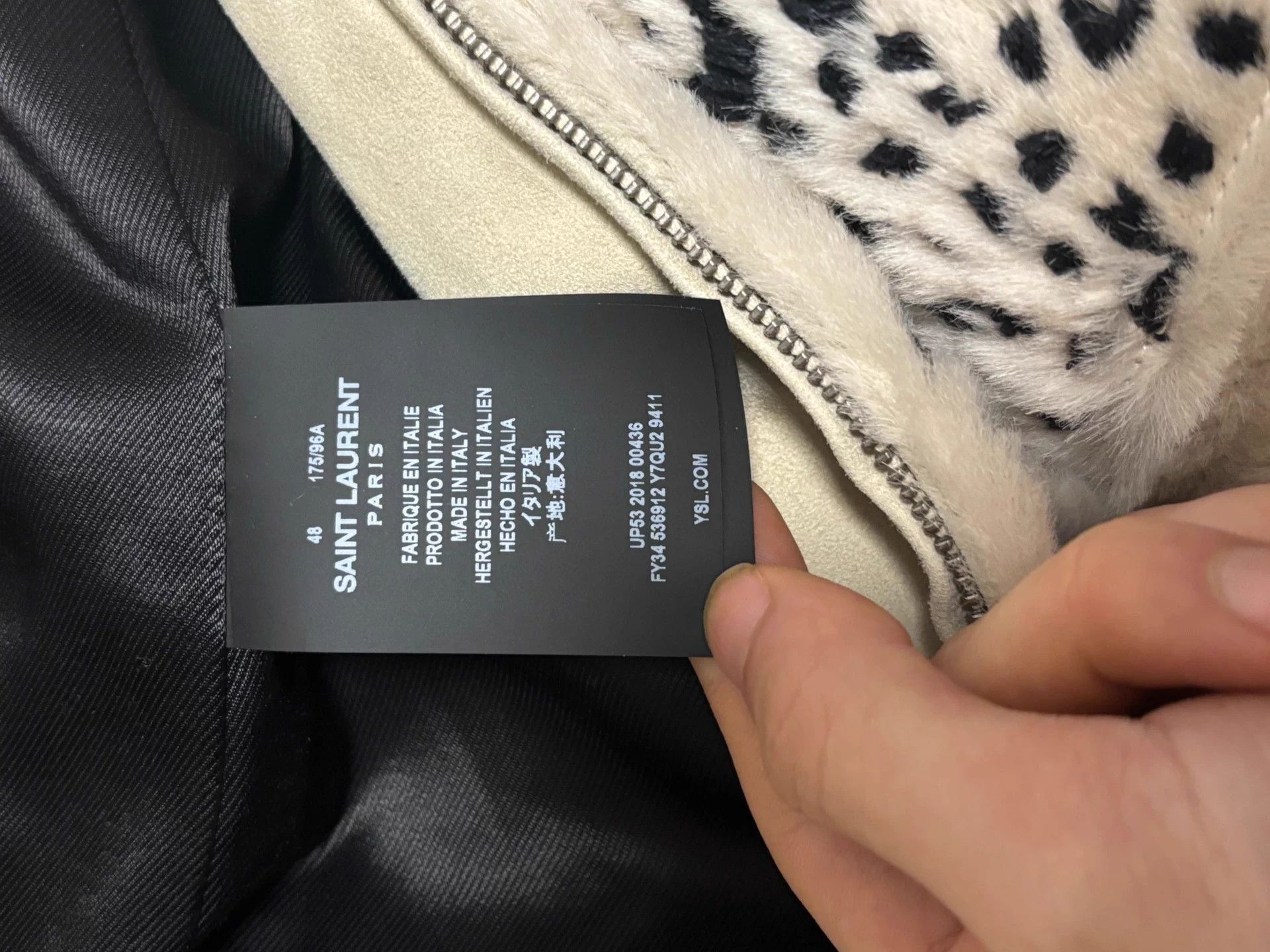 Saint Laurent Paris Multi Leopard Print Bomber Jacket Size M Size US M / EU 48-50 / 2 - 4 Thumbnail
