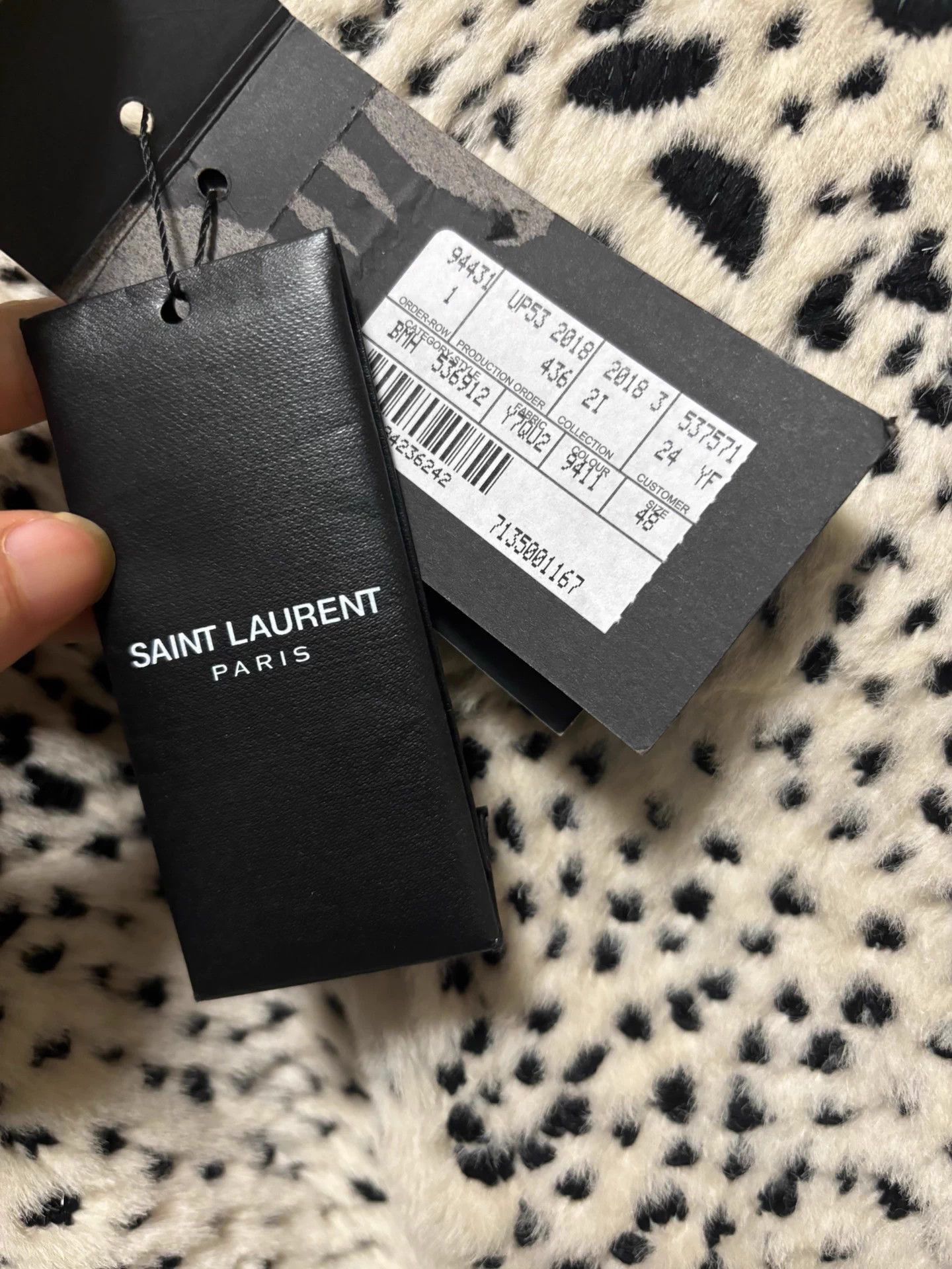 Saint Laurent Paris Multi Leopard Print Bomber Jacket Size M Size US M / EU 48-50 / 2 - 7 Thumbnail