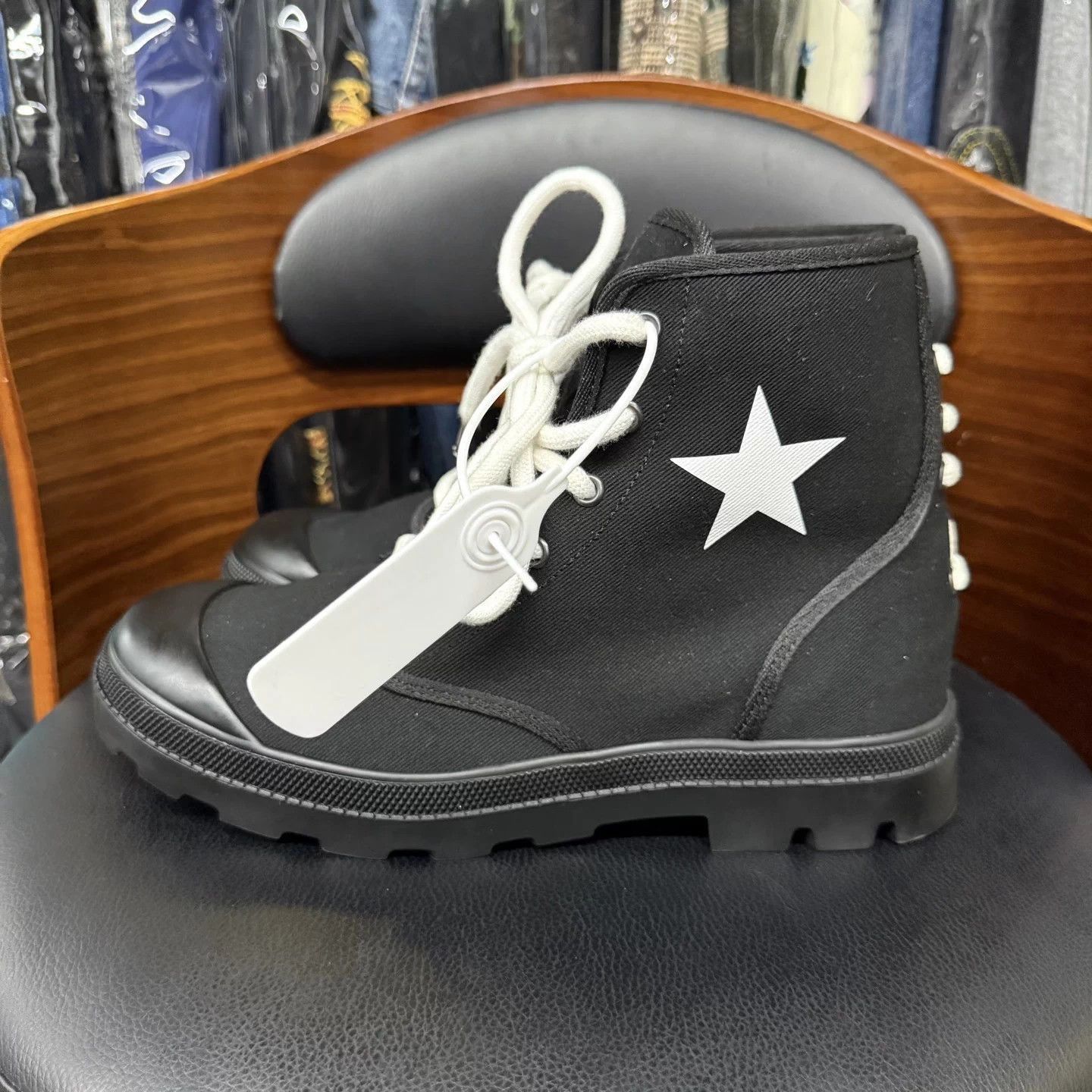 Givenchy Black Lace-Up Ankle Boots Size 7 Size US 7 / EU 40 - 6 Thumbnail