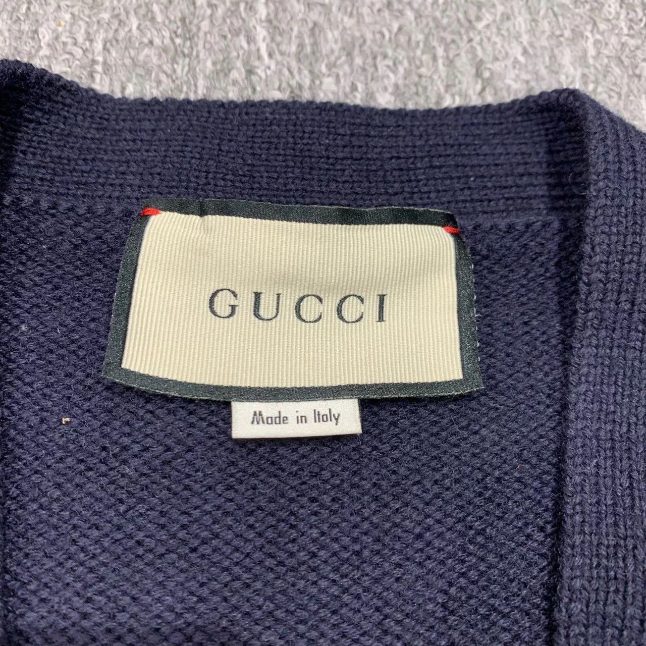 Gucci Black Striped Anchor Emblem Cardigan Size S Size US S / EU 44-46 / 1 - 4 Thumbnail