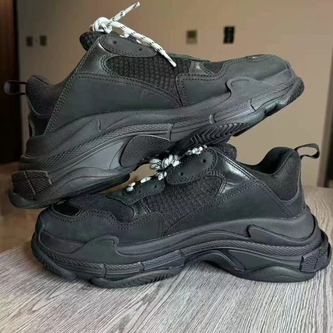 Balenciaga Black Chunky Sneakers with White Laces Size 11 Size US 11 / EU 44 - 5 Thumbnail
