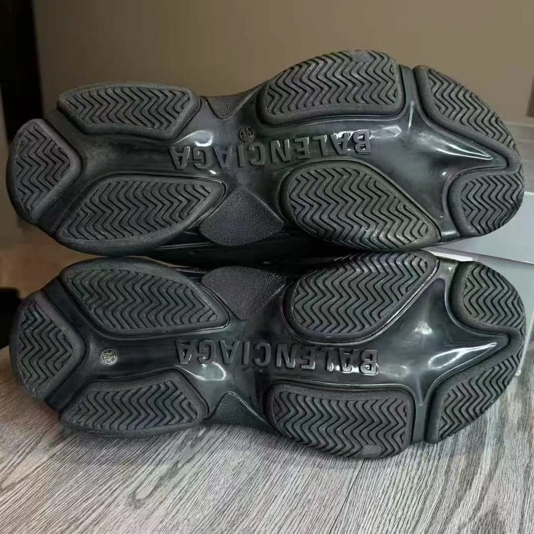 Balenciaga Black Chunky Sneakers with White Laces Size 11 Size US 11 / EU 44 - 6 Thumbnail
