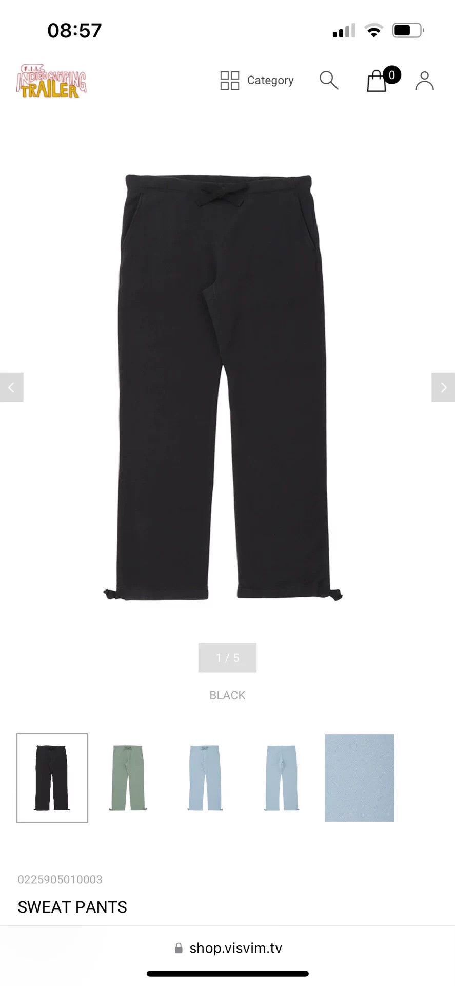 Visvim Black Casual Drawstring Pants Size 34 Size US 34 / EU 50 - 8 Thumbnail