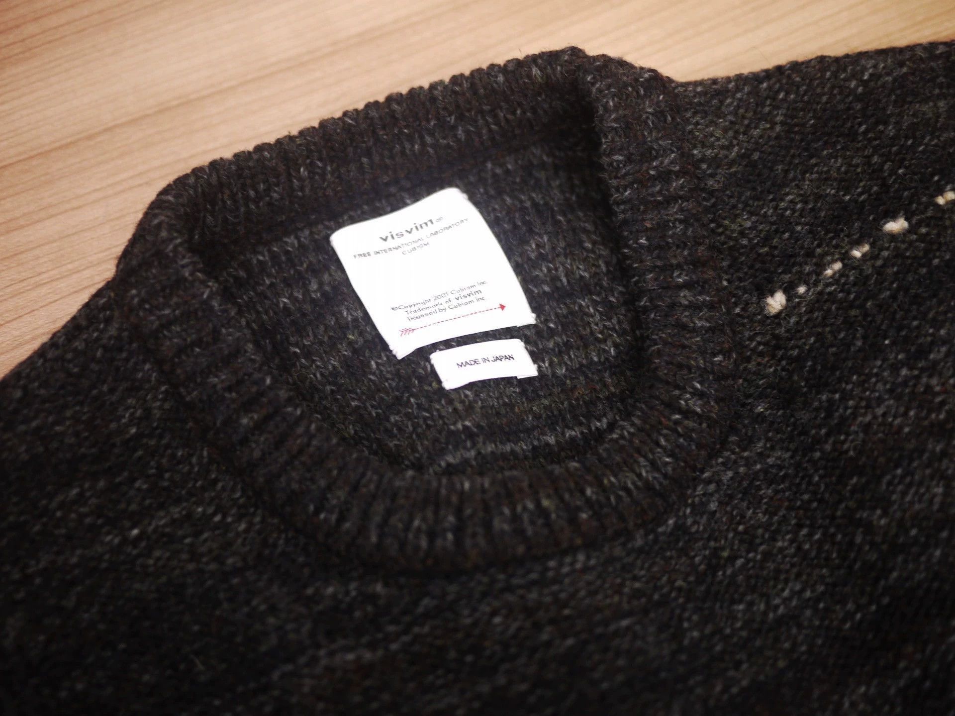 Visvim Black Striped Knit Sweater with Embroidered Details Size US L / EU 52-54 / 3 - 5 Thumbnail