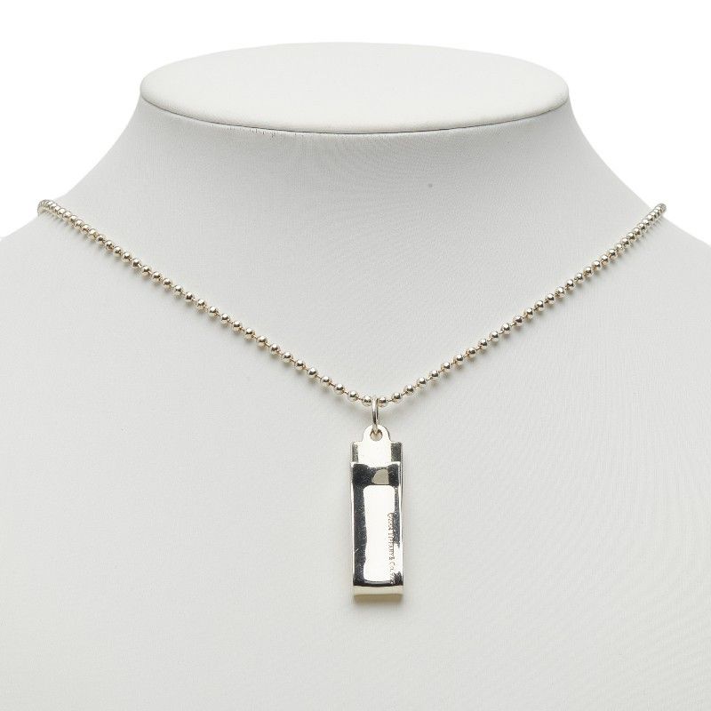 Tiffany & Co. TIFFANY&Co. 1837 Bar Pendant SV925 Long Necklace Precious Metal Necklace DUTY FREE for USA