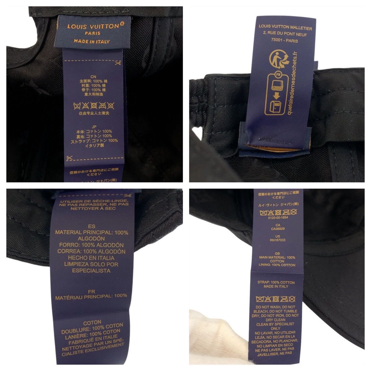 Louis Vuitton Louis Vuitton Louis Vuitton Mine Cotton Cap Textile Hats M7929M DUTY FREE for USA Size ONE SIZE - 7 Thumbnail