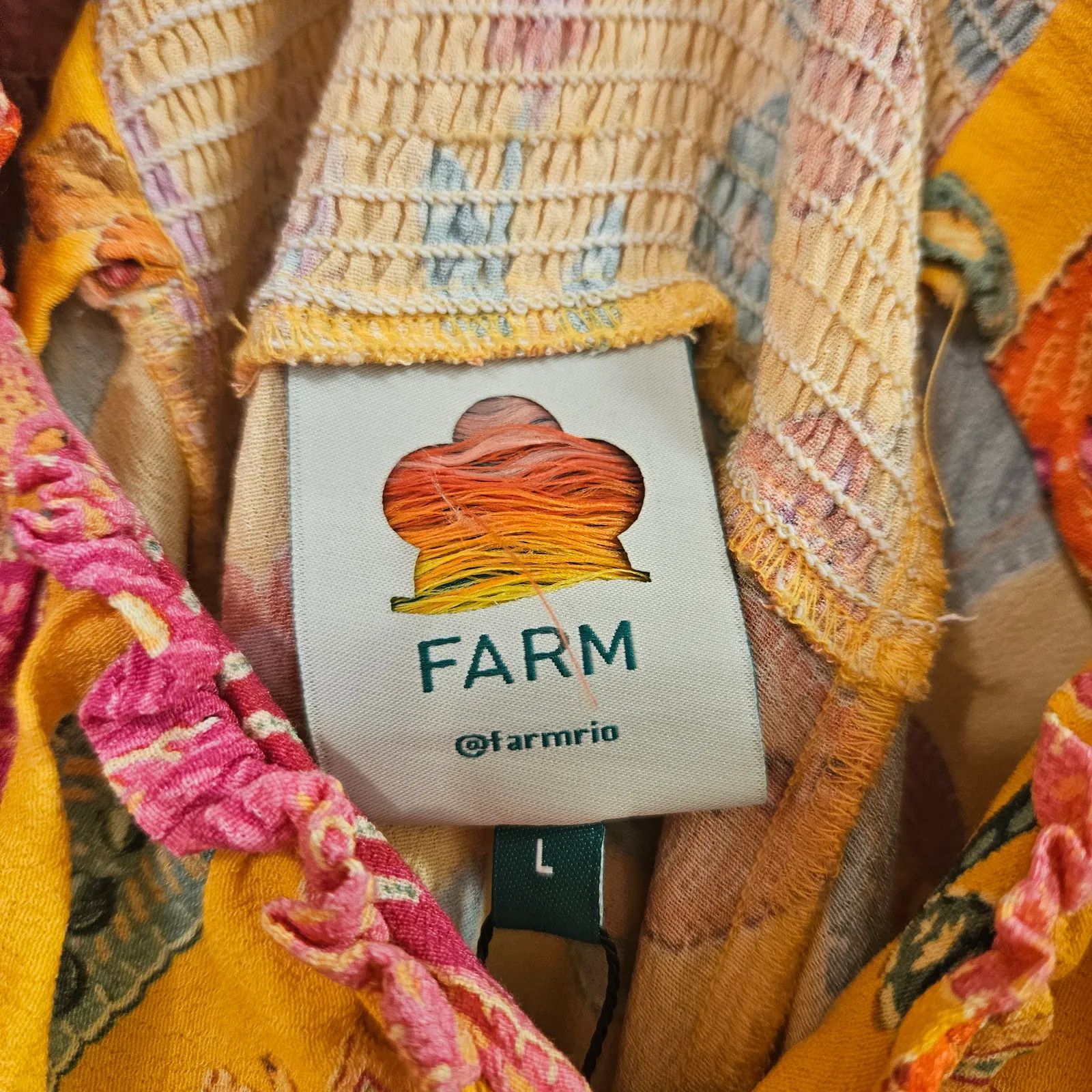 Farm Rio FARM Rio Dress Size L / US 10 / IT 46 - 3 Thumbnail