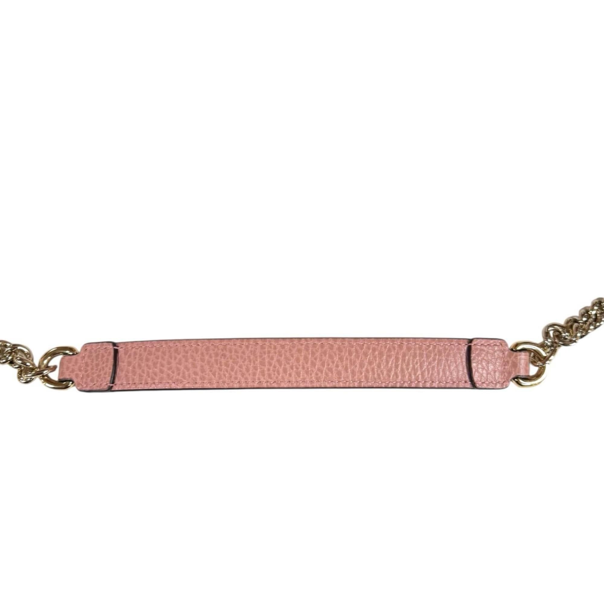 Gucci Gucci Interlocking G Shoulder Bag, Leather 510302, Pink, Women's, Pre-owned, 2-Way, Chain Size ONE SIZE - 13 Thumbnail