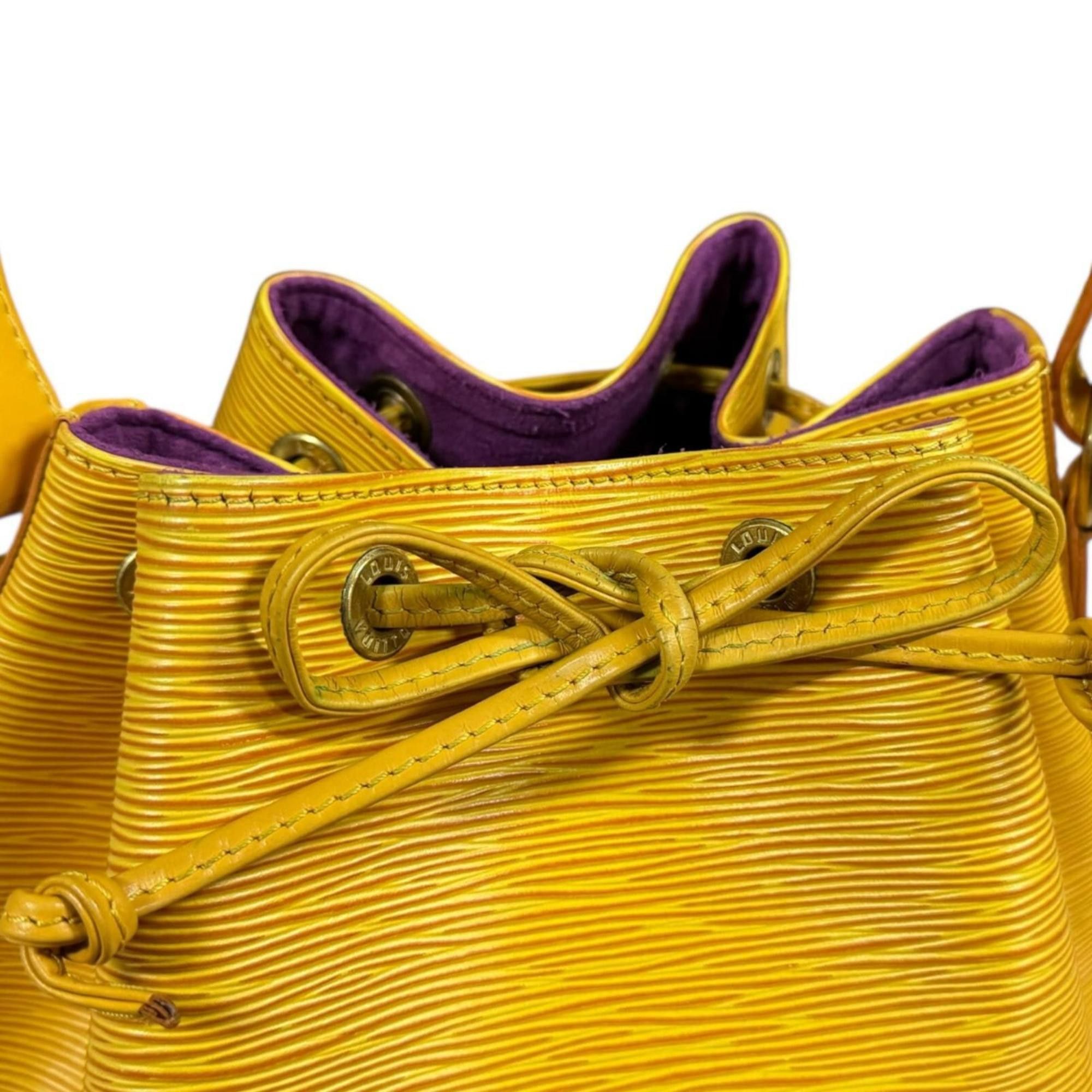 Louis Vuitton Pre-owned Louis Vuitton Petit Noe Epi Leather Shoulder Bag, M44109, Yellow, Women's. Size ONE SIZE - 15 Thumbnail