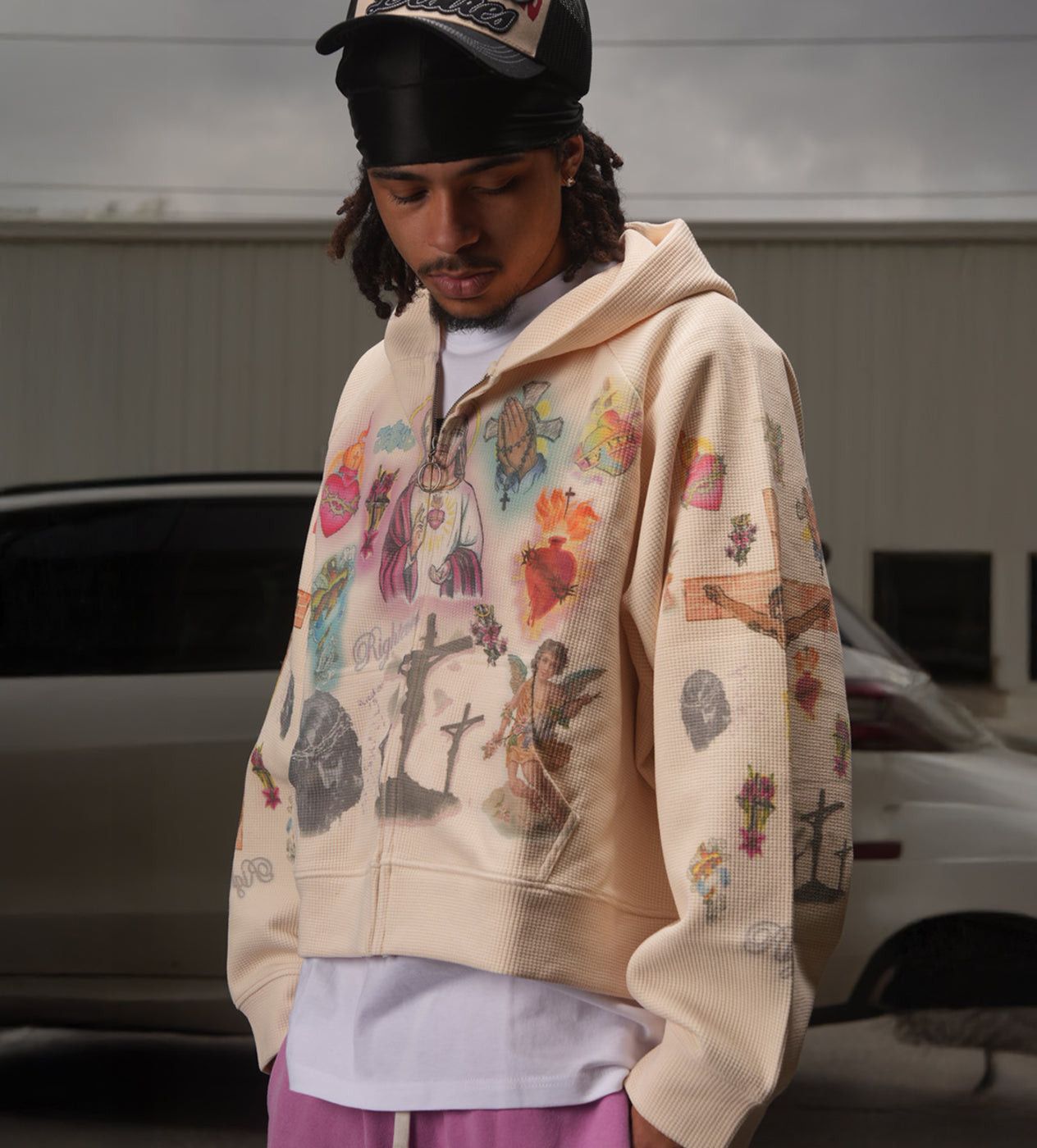 Other Righteous Ultimate Sacrifice Thermal Zip Up Cream Size US XL / EU 56 / 4 - 2 Thumbnail
