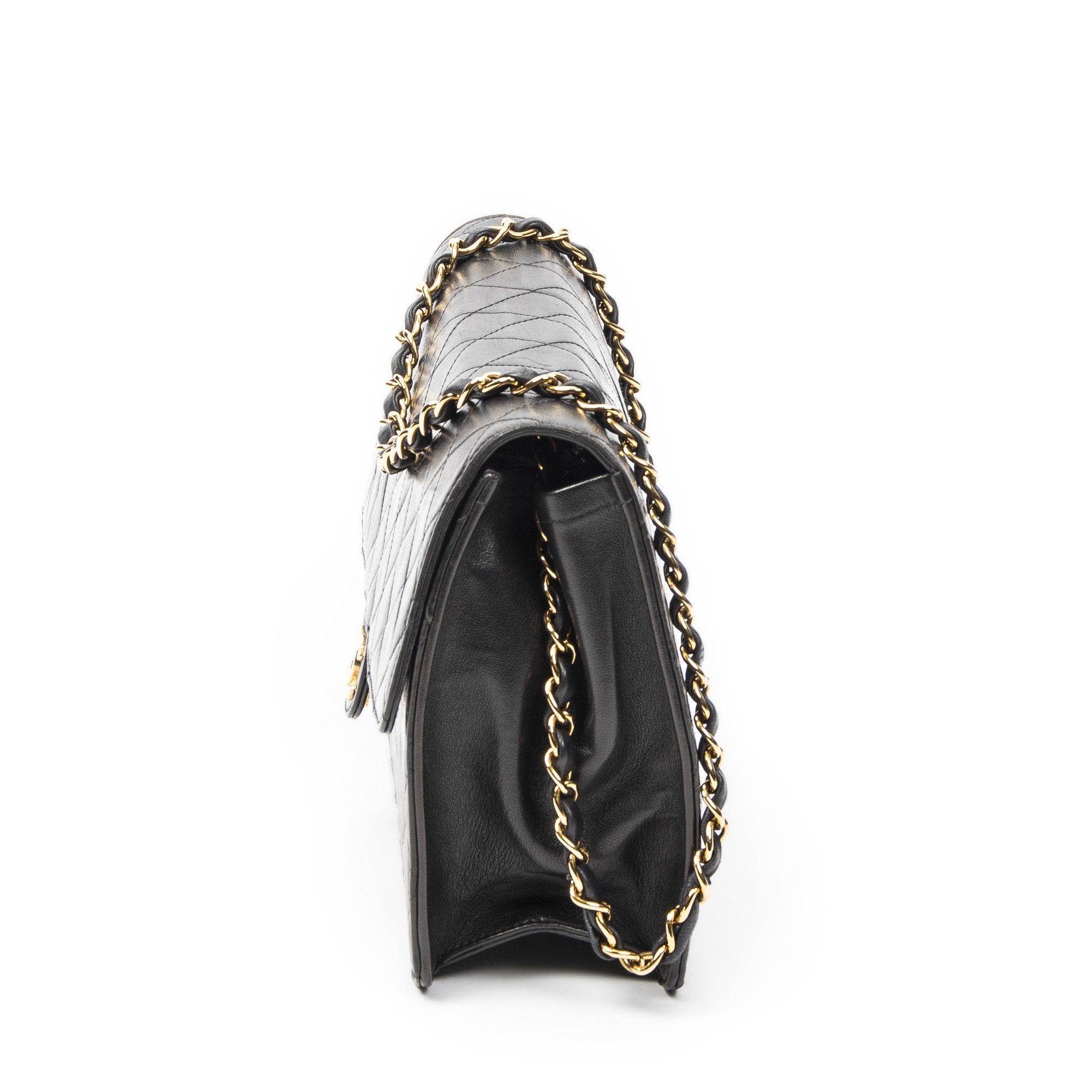 Chanel Vintage Push Lock Straight Flap Size ONE SIZE - 3 Thumbnail