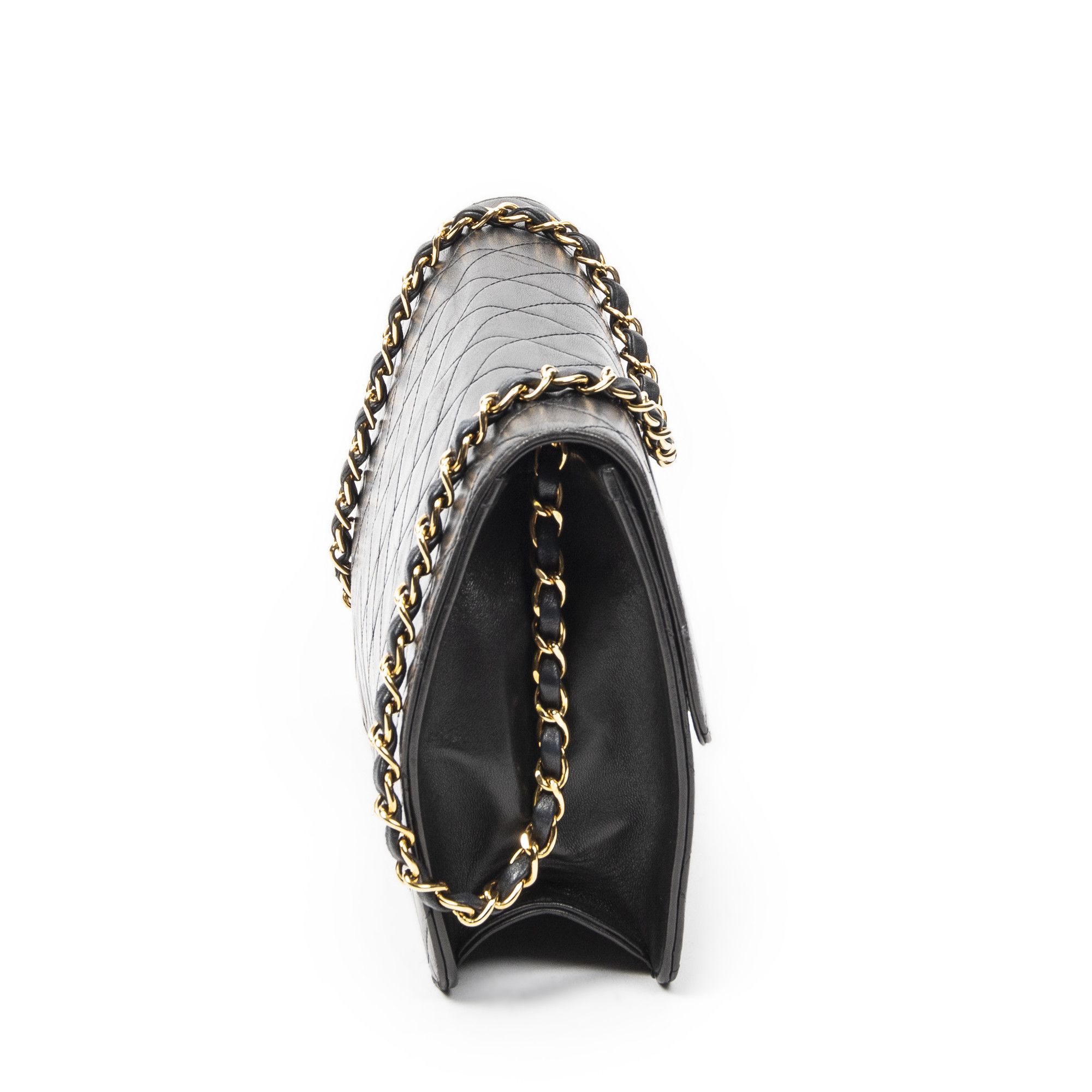 Chanel Vintage Push Lock Straight Flap Size ONE SIZE - 4 Thumbnail