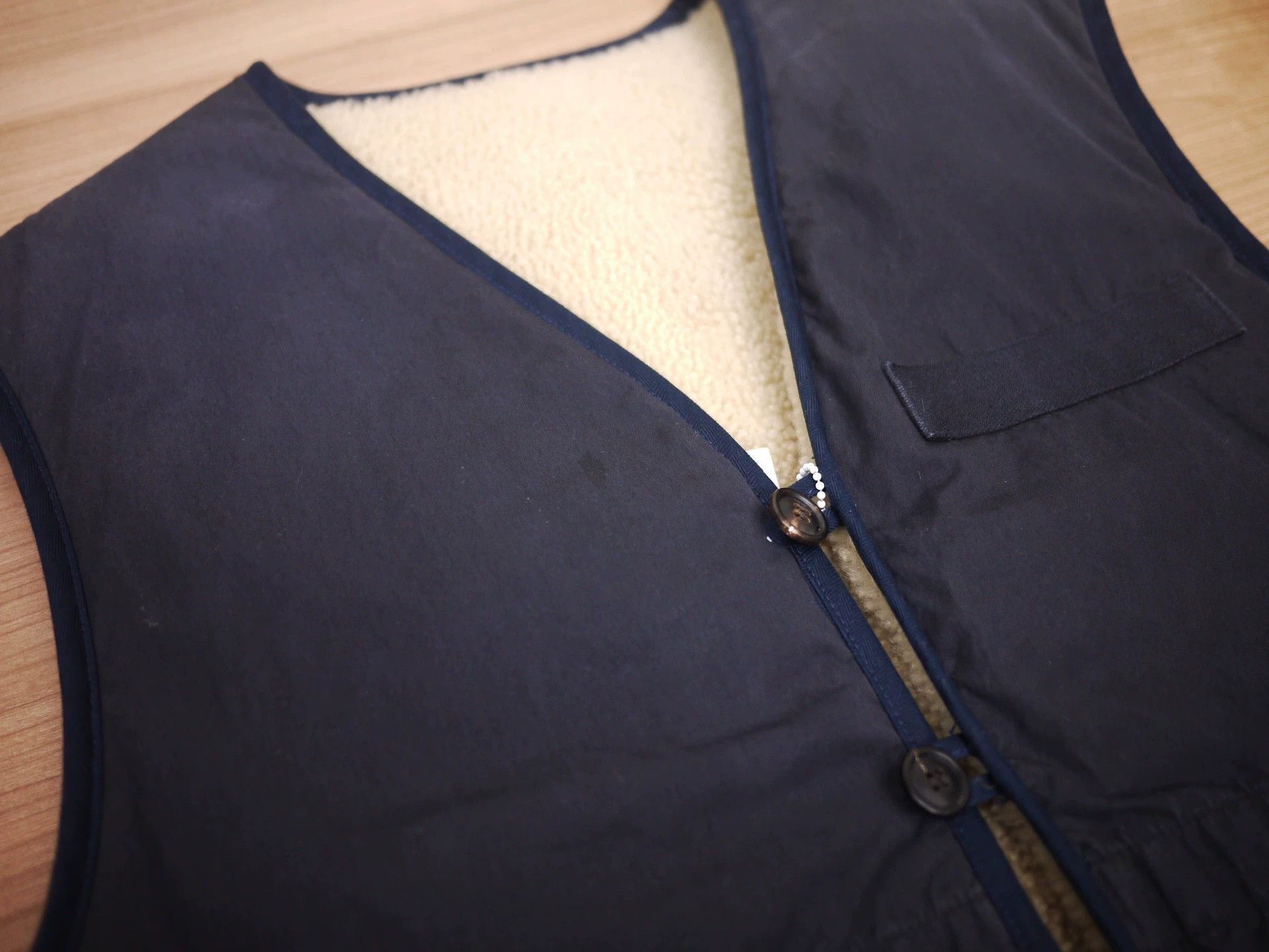 Visvim Blue XL Quilted Sherpa-Lined Vest Size US XL / EU 56 / 4 - 3 Thumbnail