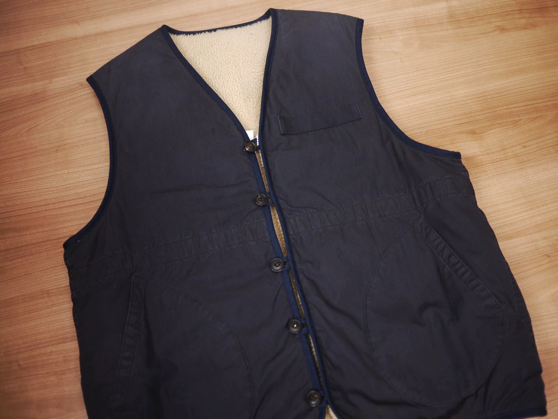 Visvim Blue XL Quilted Sherpa-Lined Vest Size US XL / EU 56 / 4 - 2 Thumbnail