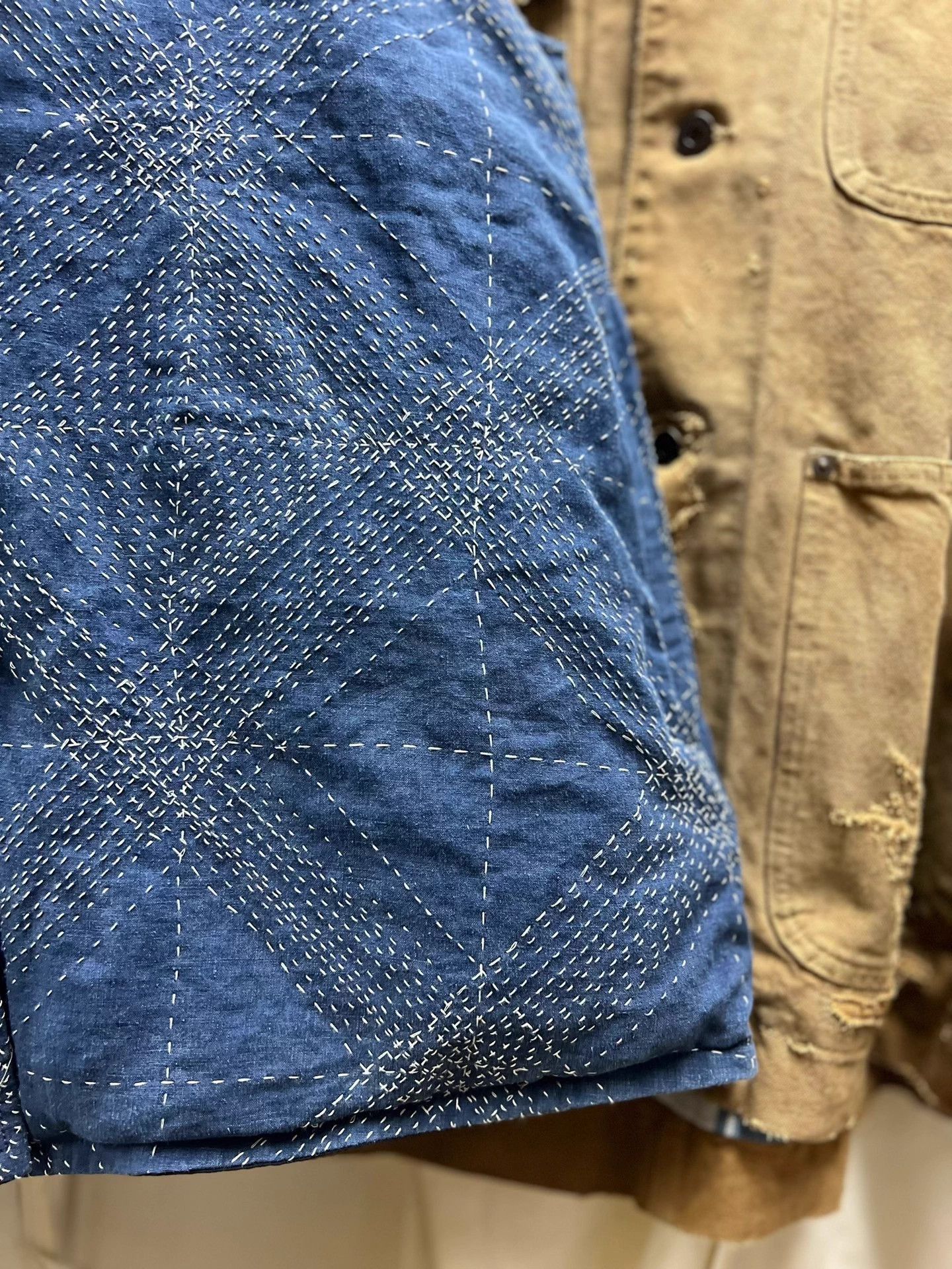 Visvim Blue Diamond Stitch Sleeveless Vest Size US S / EU 44-46 / 1 - 2 Thumbnail
