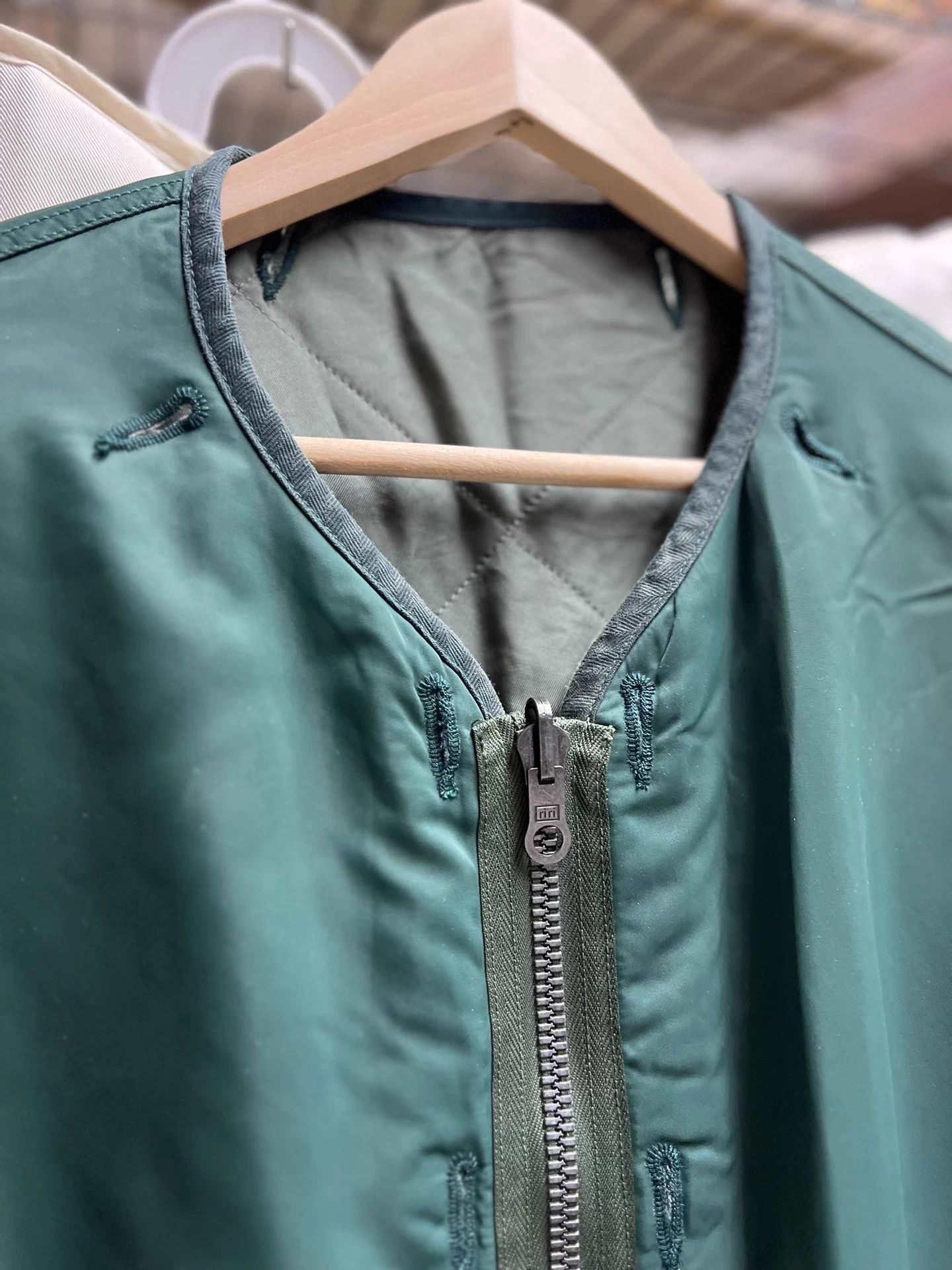 Visvim Green XL Zip-Front Bomber Jacket Size US XL / EU 56 / 4 - 5 Thumbnail