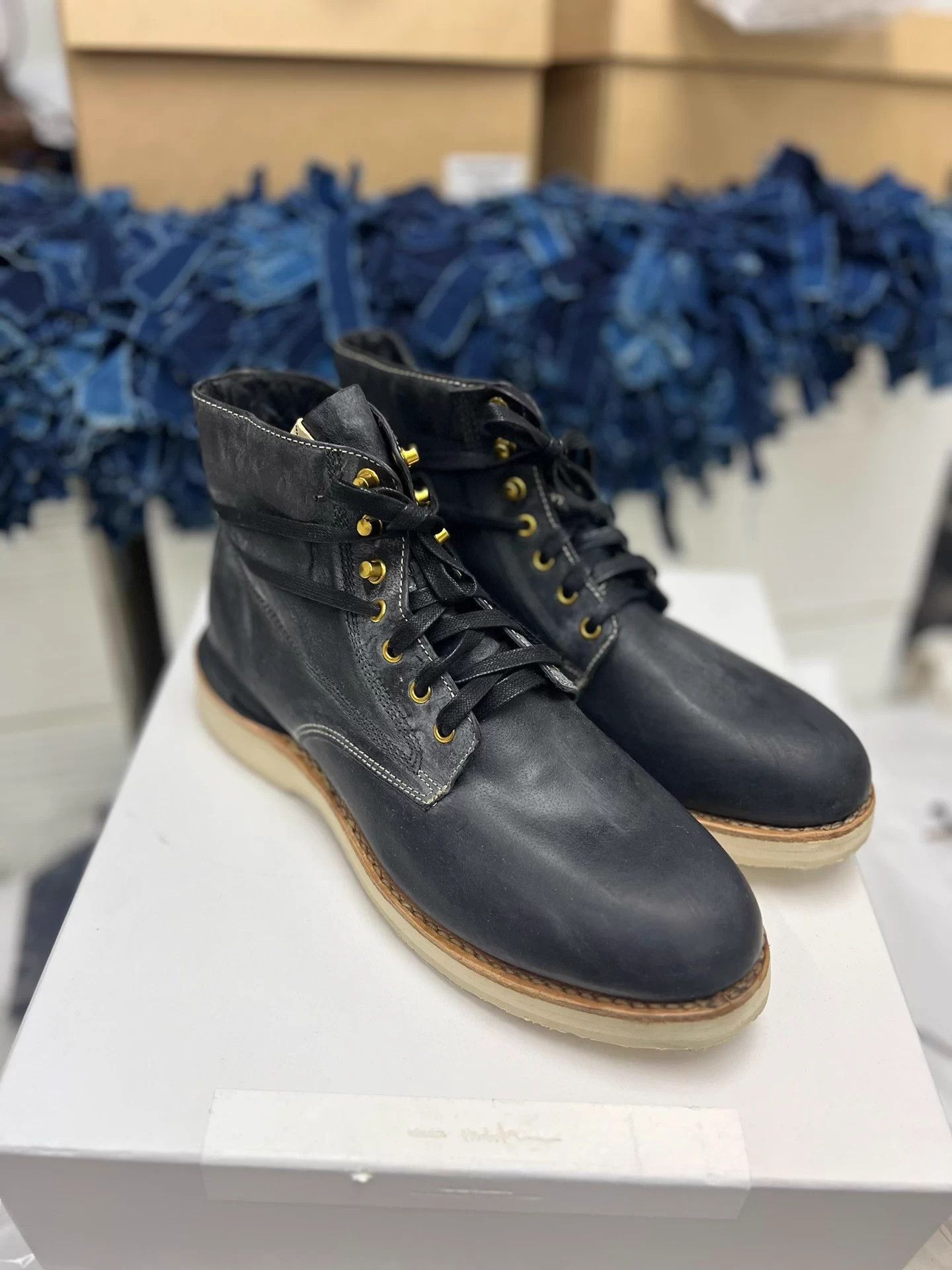 Visvim Black Leather Lace-Up Boots Size US 9.5 / EU 42-43 - 4 Thumbnail