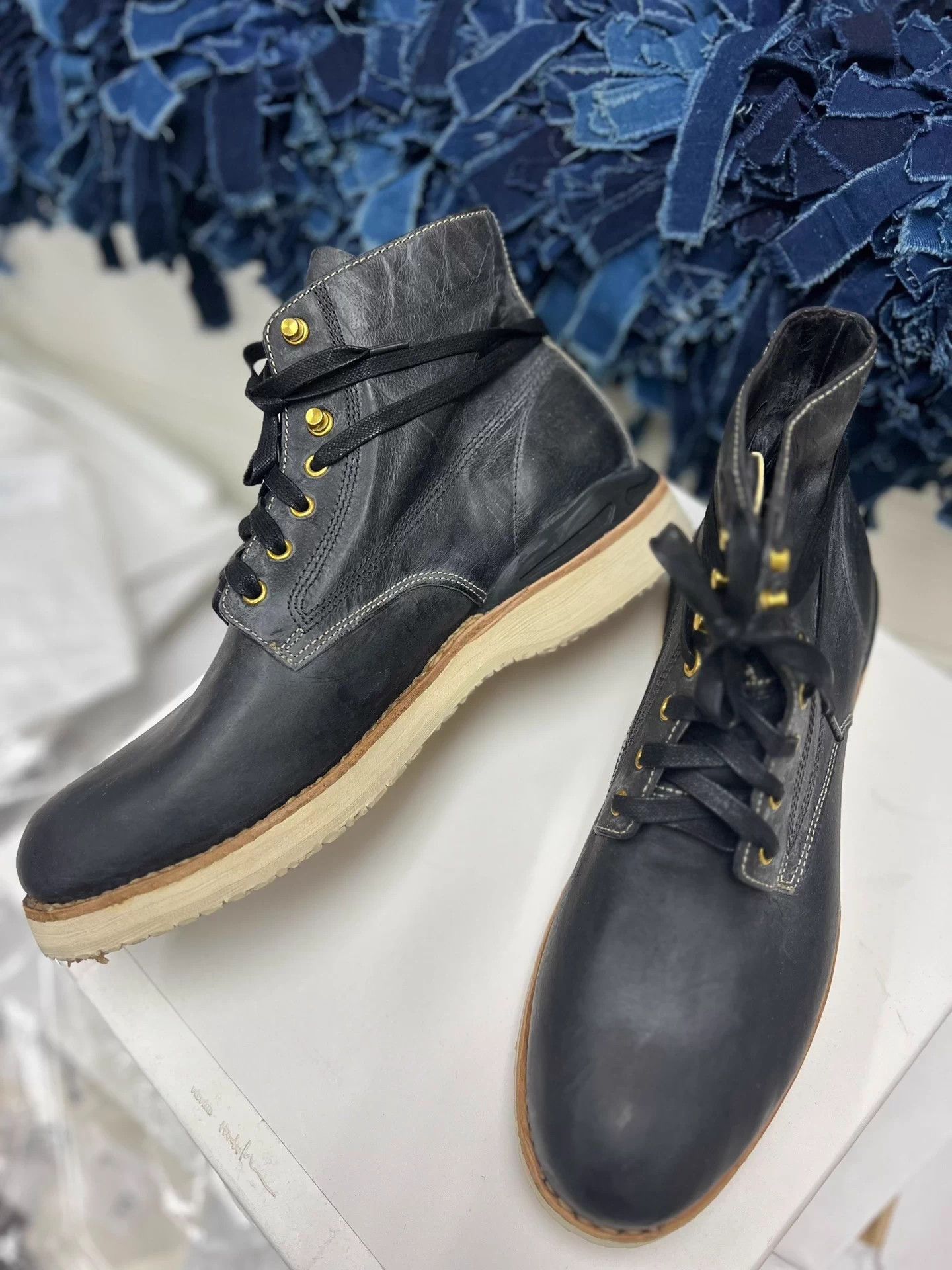 Visvim Black Leather Lace-Up Boots Size US 9.5 / EU 42-43 - 6 Thumbnail