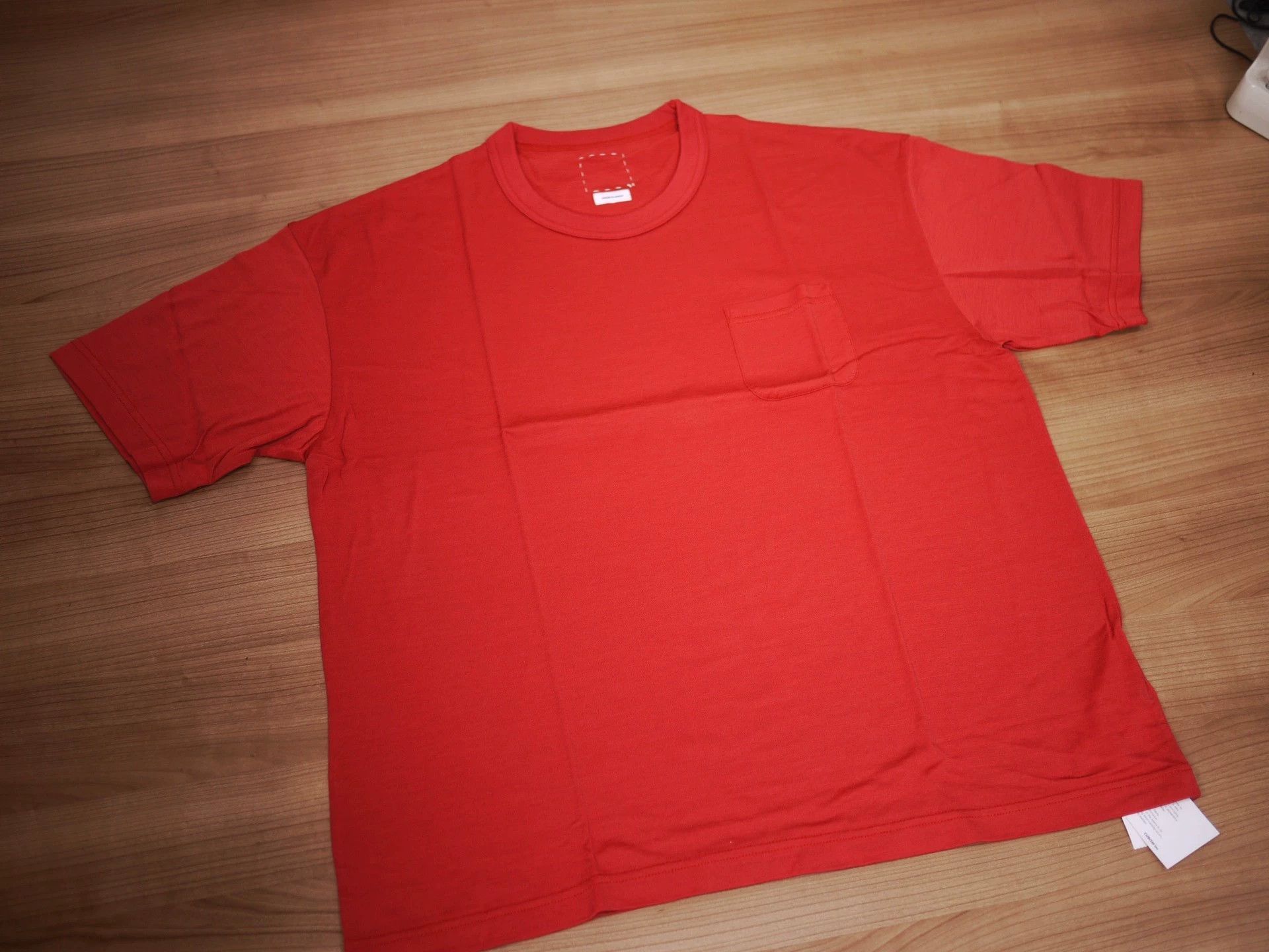 Visvim Red Short-Sleeve T-Shirt with Chest Pocket Size US L / EU 52-54 / 3 - 2 Thumbnail