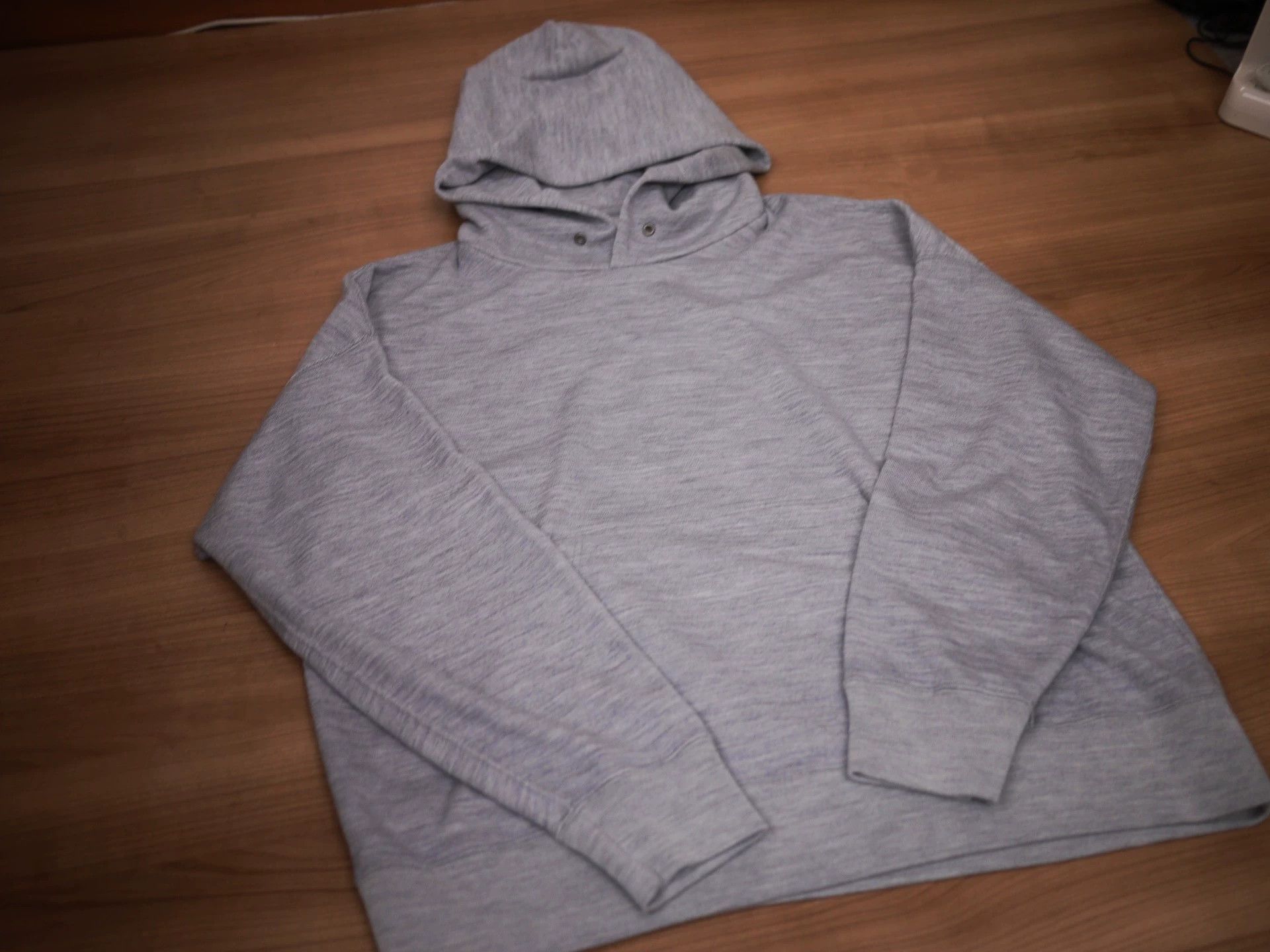 Visvim Gray Oversized Hoodie with Kangaroo Pocket Size US L / EU 52-54 / 3 - 2 Thumbnail