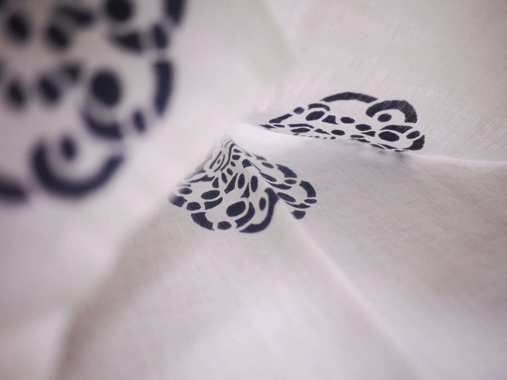 Visvim White Short-Sleeve Button-Up Shirt with Patterns Size US L / EU 52-54 / 3 - 5 Thumbnail