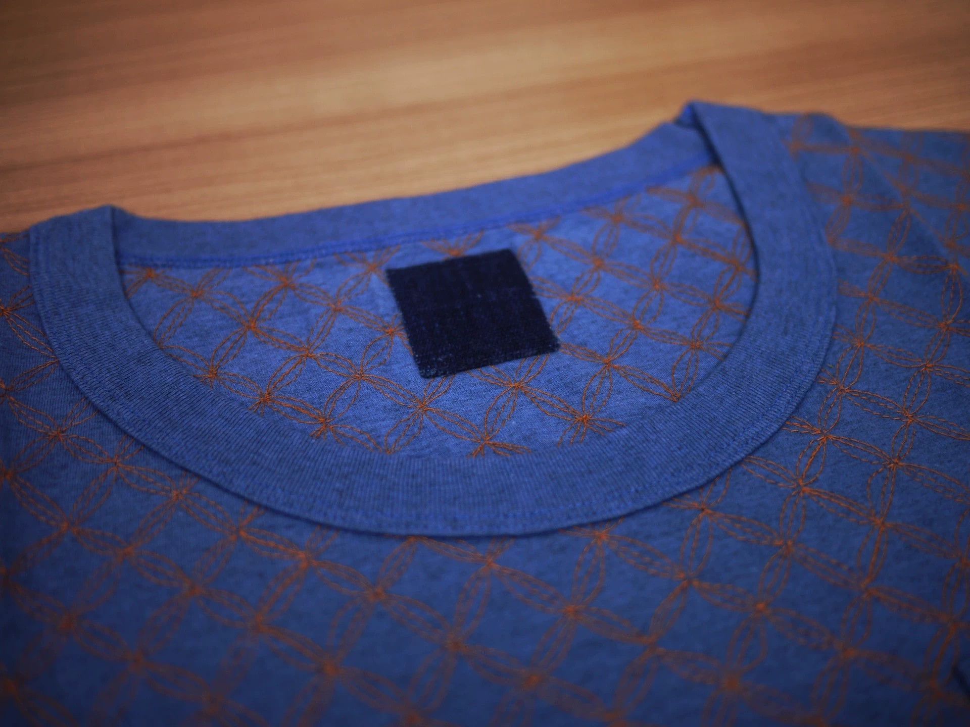 Visvim Blue Diamond Pattern Short Sleeve T-Shirt with Pocket Size US S / EU 44-46 / 1 - 4 Thumbnail