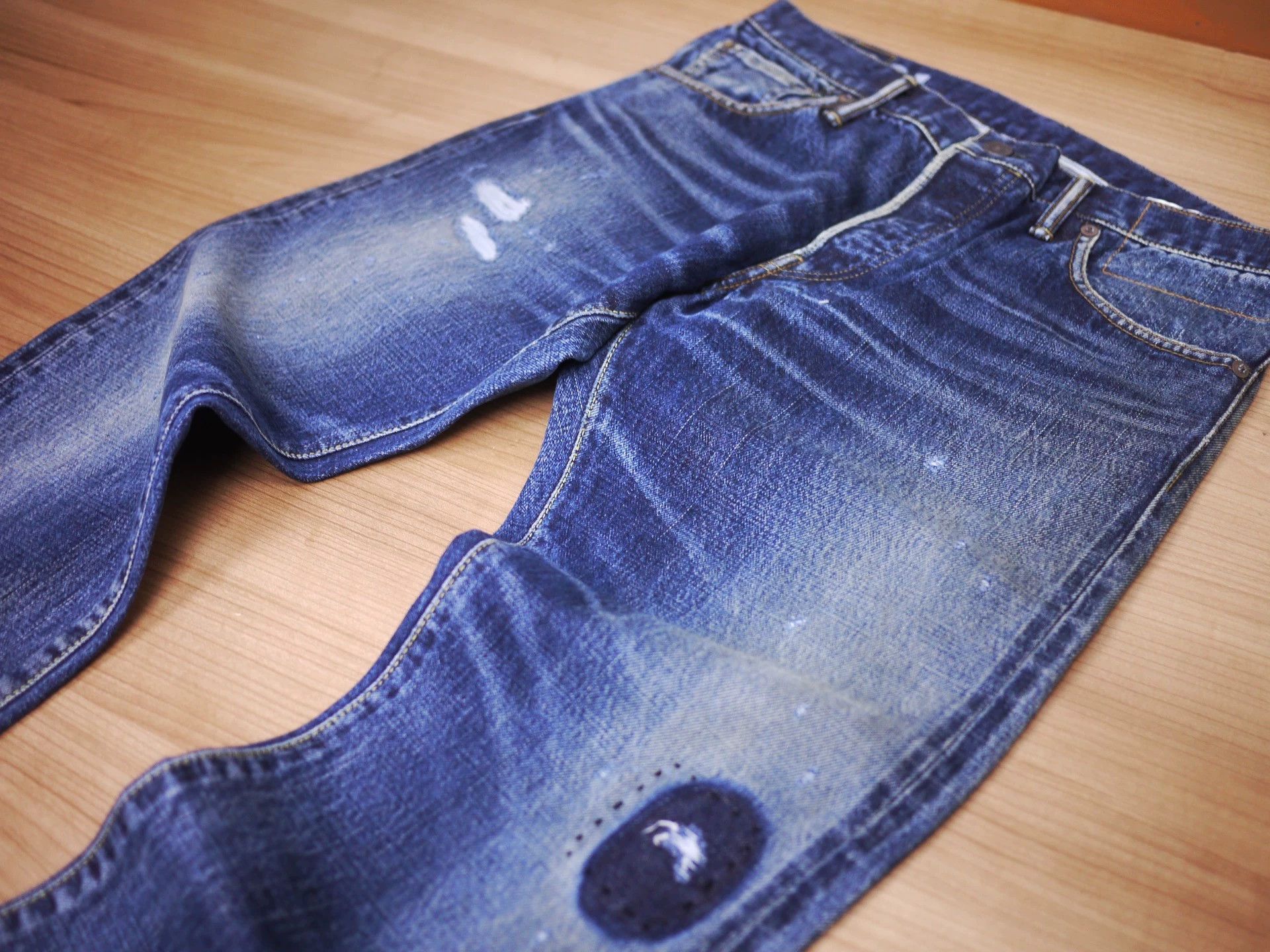 Visvim Blue Distressed Denim Jeans Size 34 Size US 34 / EU 50 - 4 Thumbnail