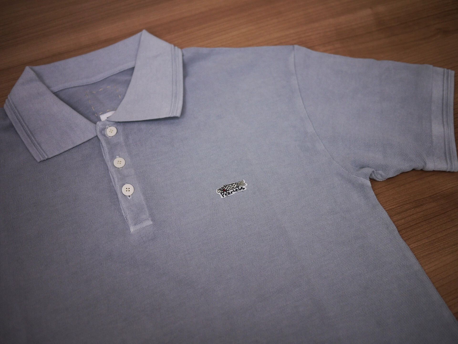 Visvim Gray Short-Sleeve Polo Shirt Size US L / EU 52-54 / 3 - 3 Thumbnail