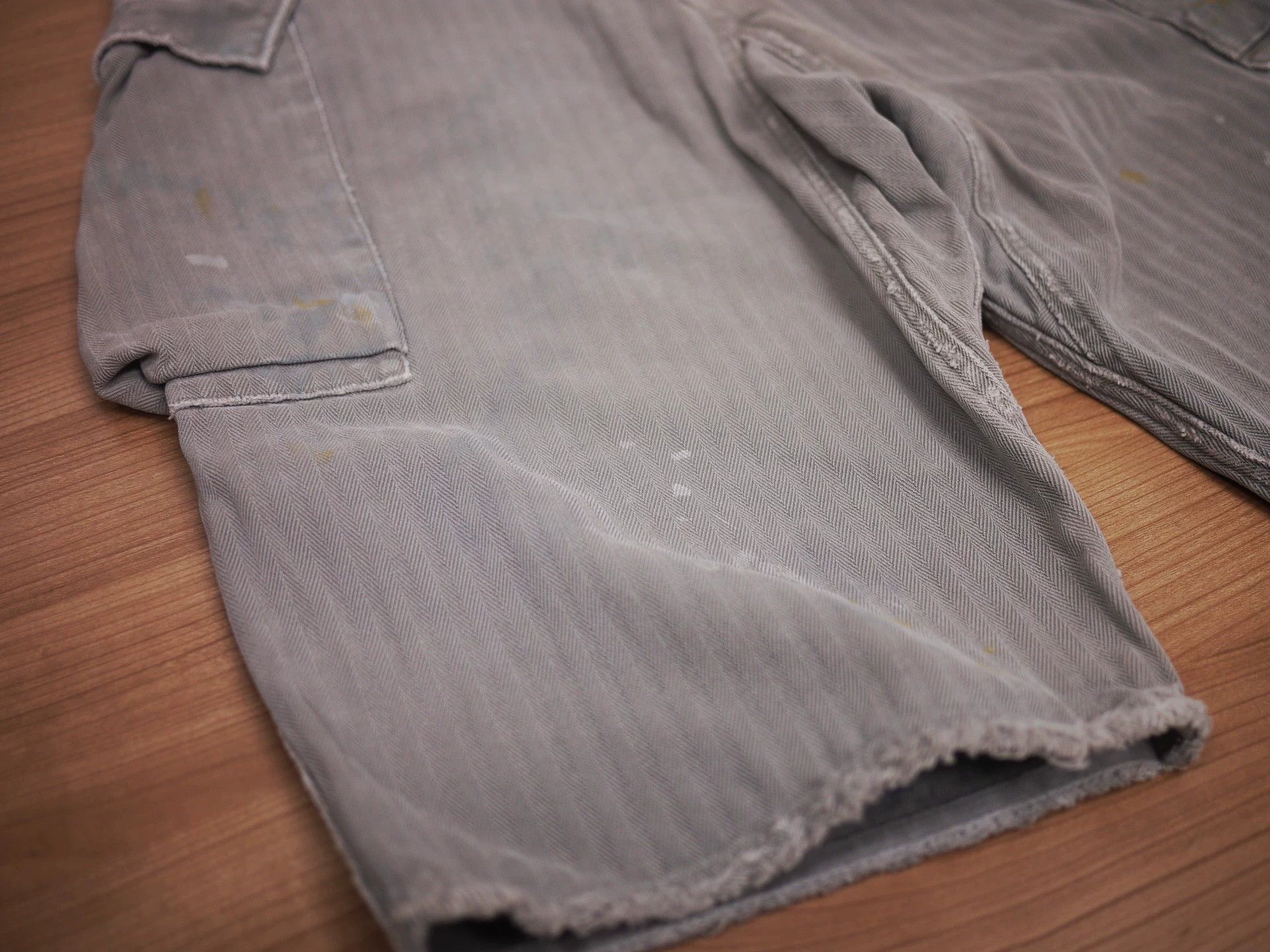 Visvim Gray Cargo Shorts with Distressed Details Size 32 Size US 32 / EU 48 - 6 Thumbnail