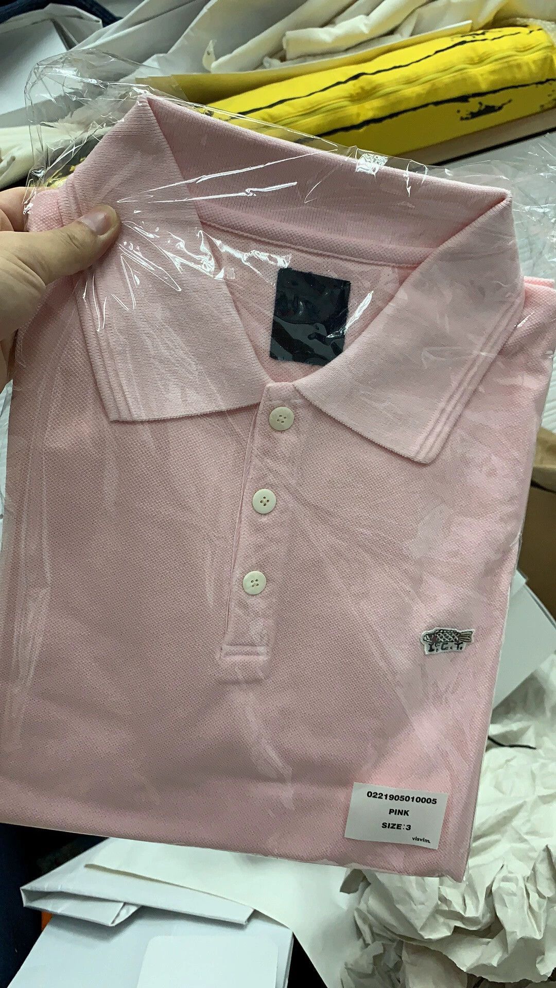 Visvim Pink Short-Sleeve Polo Shirt Size L Size US L / EU 52-54 / 3 - 9 Thumbnail