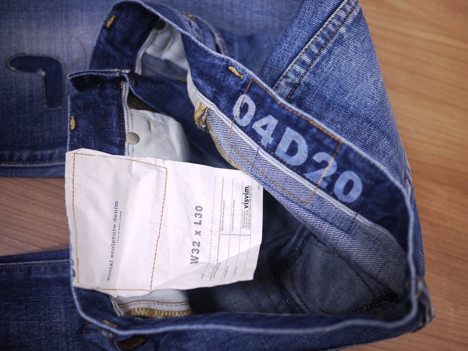 Visvim Blue Denim Jeans with Distressed Detail - Size 32 Size US 32 / EU 48 - 6 Thumbnail