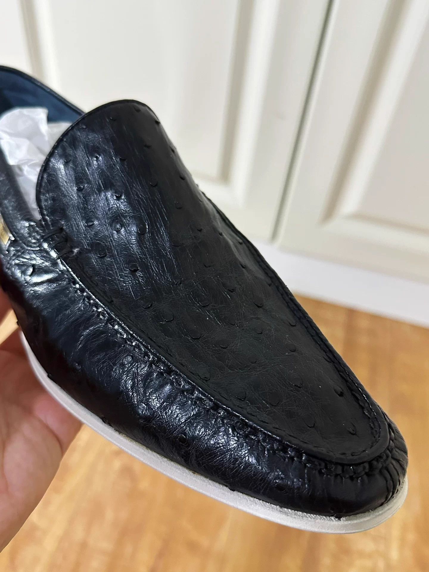Zilli Black Textured Slip-On Shoes Size 10 Size US 10 / EU 43 - 3 Thumbnail