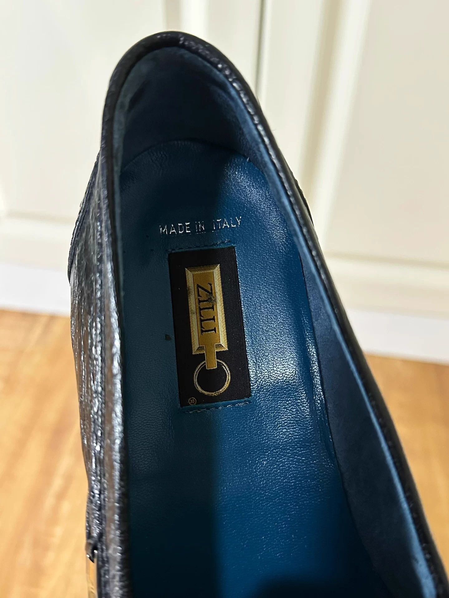 Zilli Black Textured Slip-On Shoes Size 10 Size US 10 / EU 43 - 4 Thumbnail