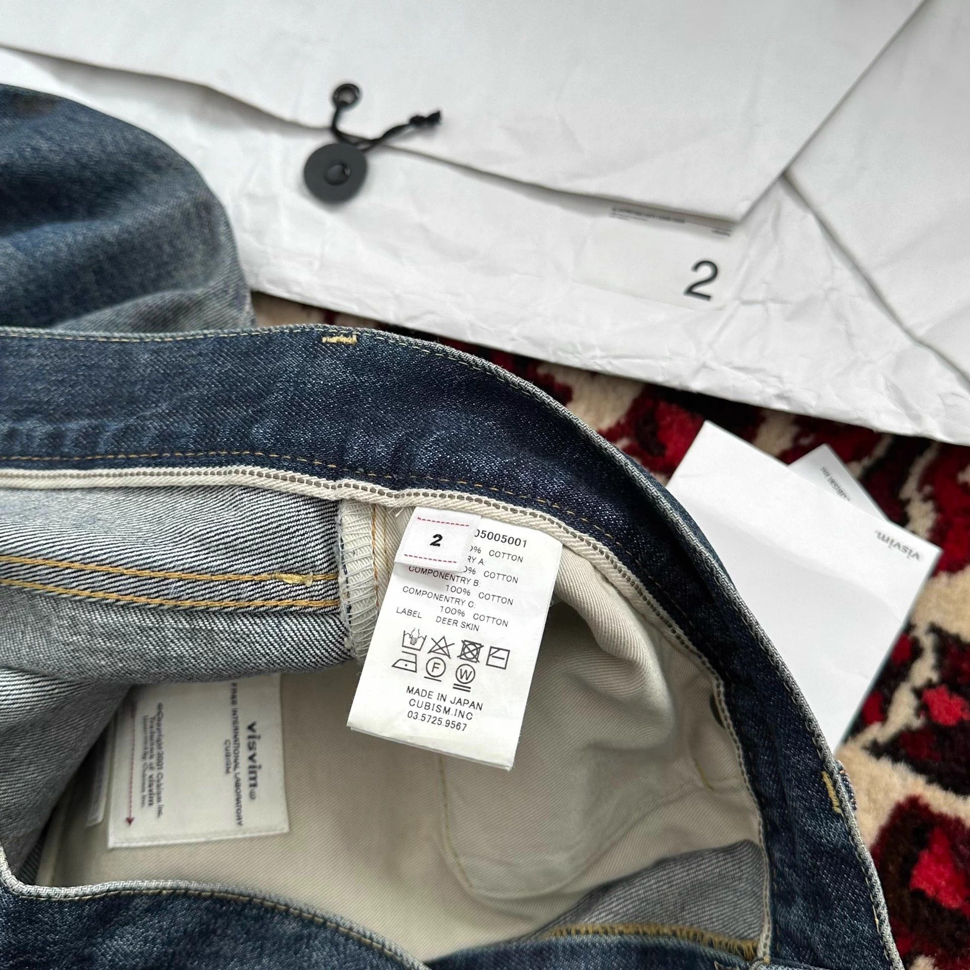 Blue Distressed Denim Jeans Size 32