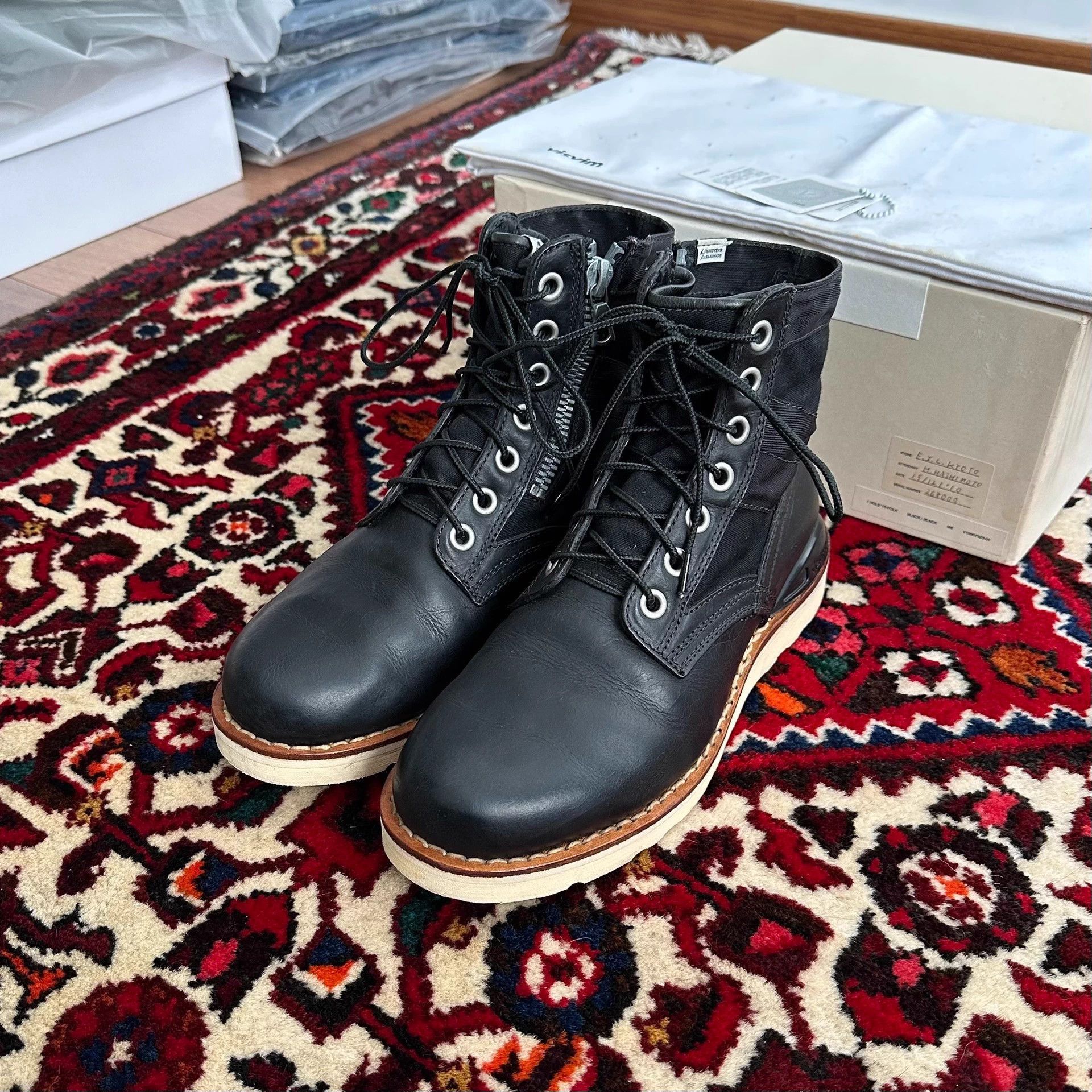 Visvim Black Leather Lace-Up Boots Size 8 Size US 8 / EU 41 - 2 Thumbnail