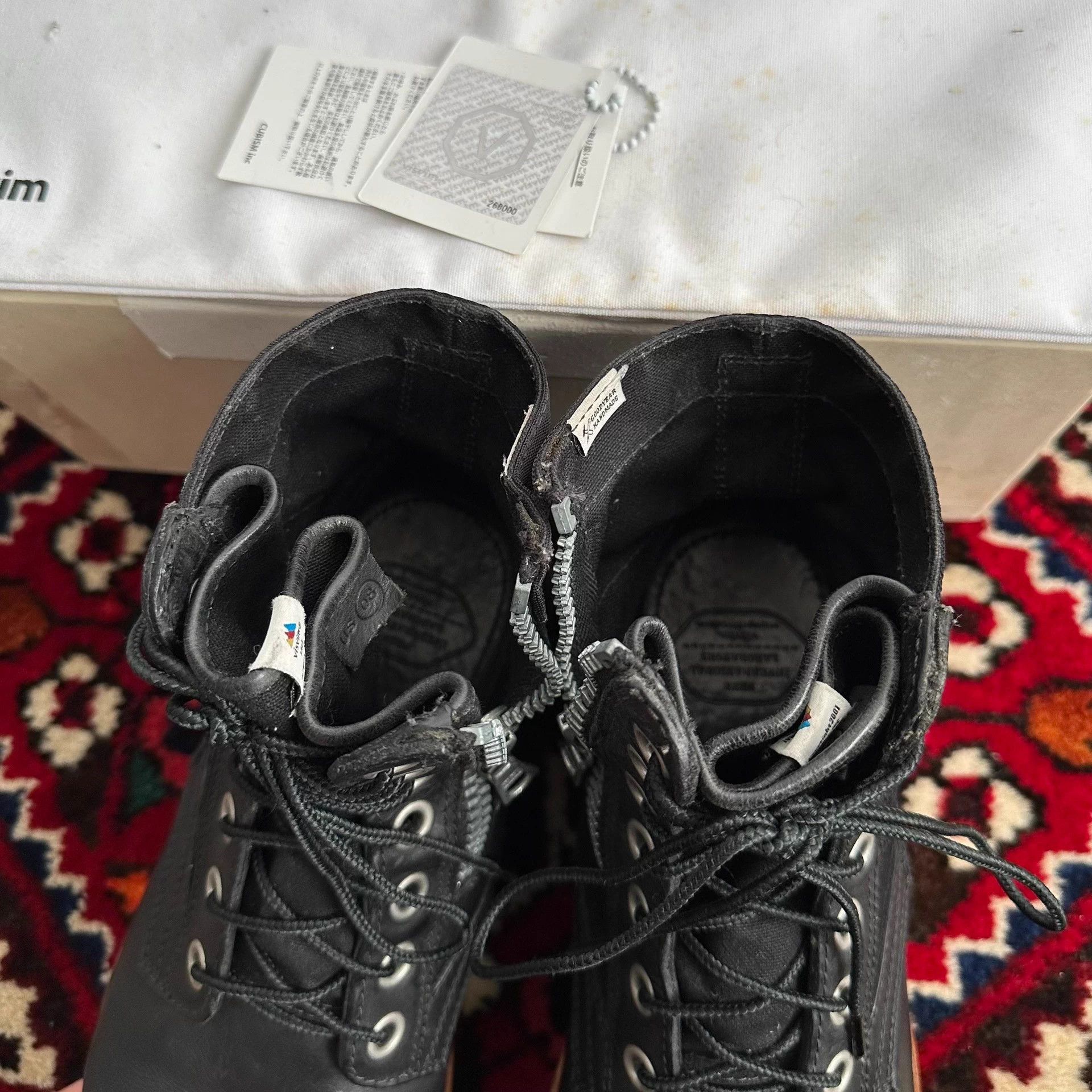 Visvim Black Leather Lace-Up Boots Size 8 Size US 8 / EU 41 - 6 Thumbnail