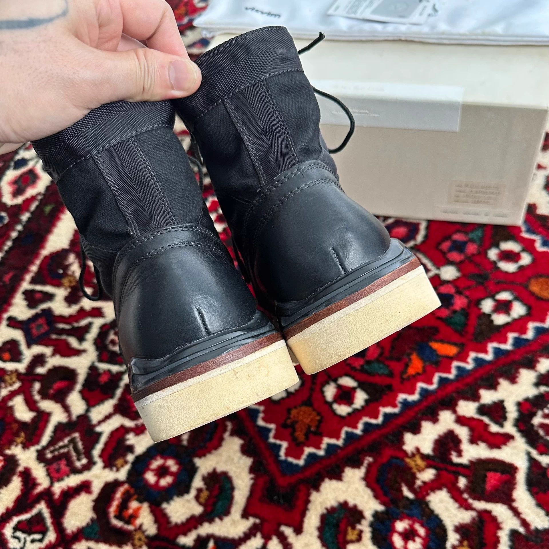 Visvim Black Leather Lace-Up Boots Size 8 Size US 8 / EU 41 - 8 Thumbnail