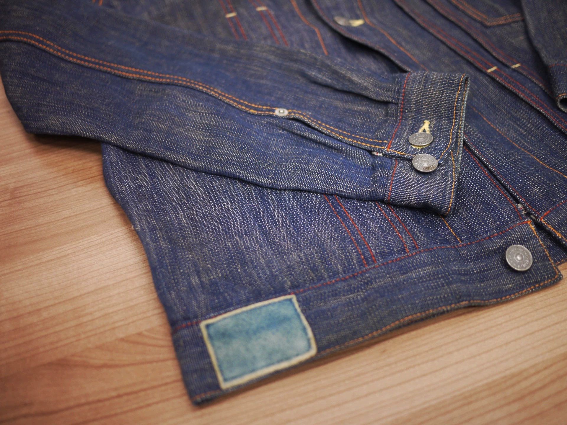 Visvim Blue Denim Jacket with Contrast Stitching - Size S Size US S / EU 44-46 / 1 - 6 Thumbnail