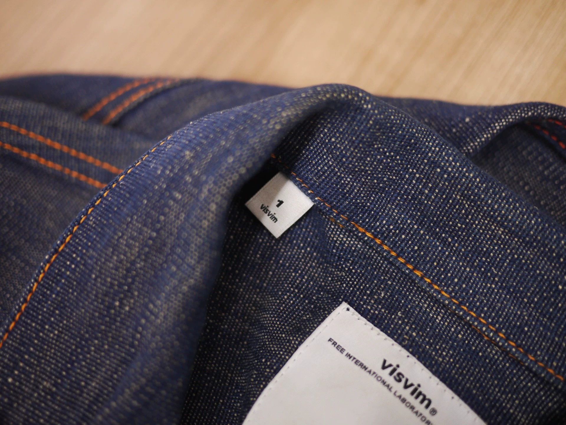 Visvim Blue Denim Jacket with Contrast Stitching - Size S Size US S / EU 44-46 / 1 - 9 Thumbnail