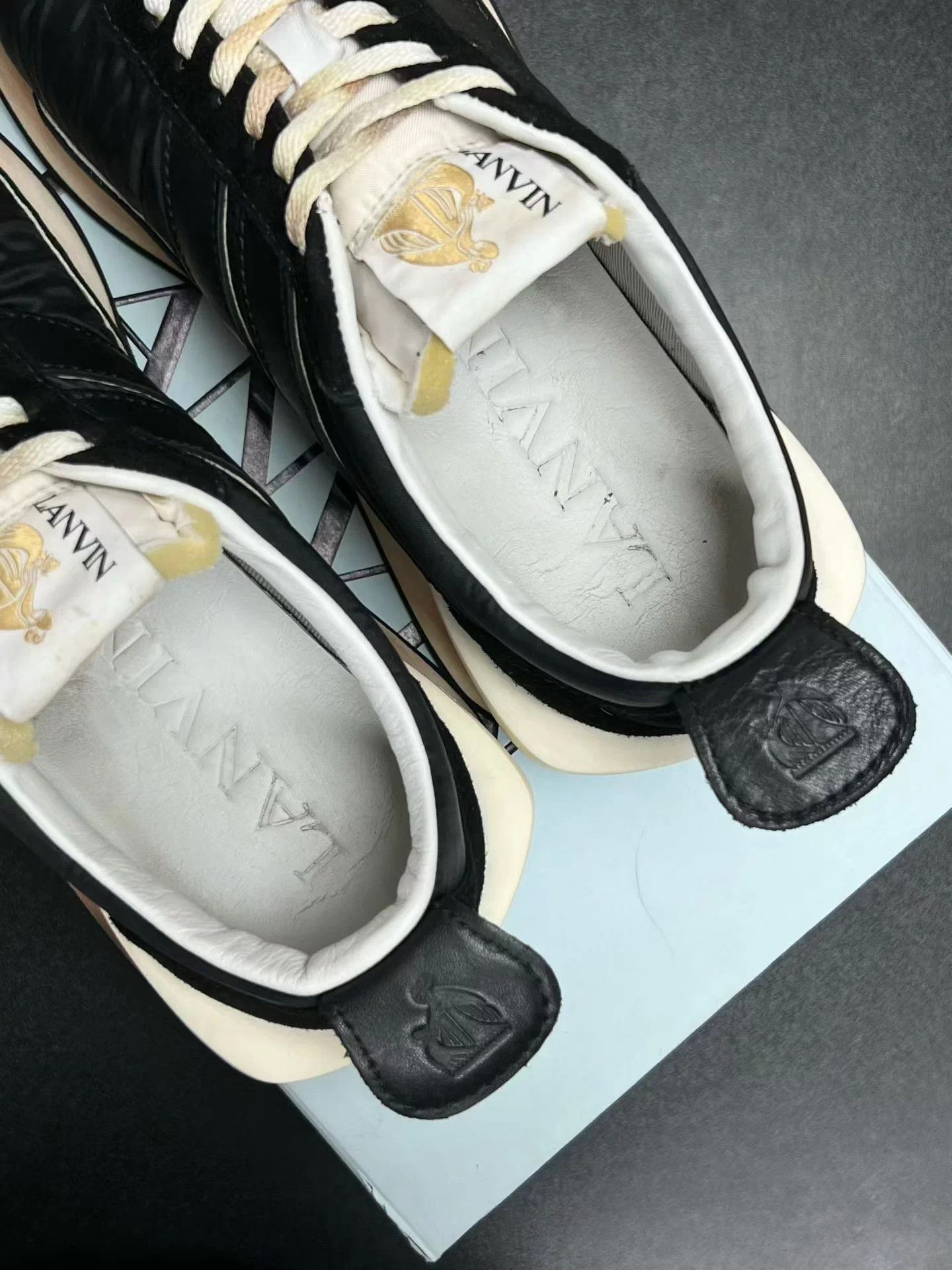 Lanvin Black Low-Top Sneakers Size 10 Size US 10 / EU 43 - 4 Thumbnail