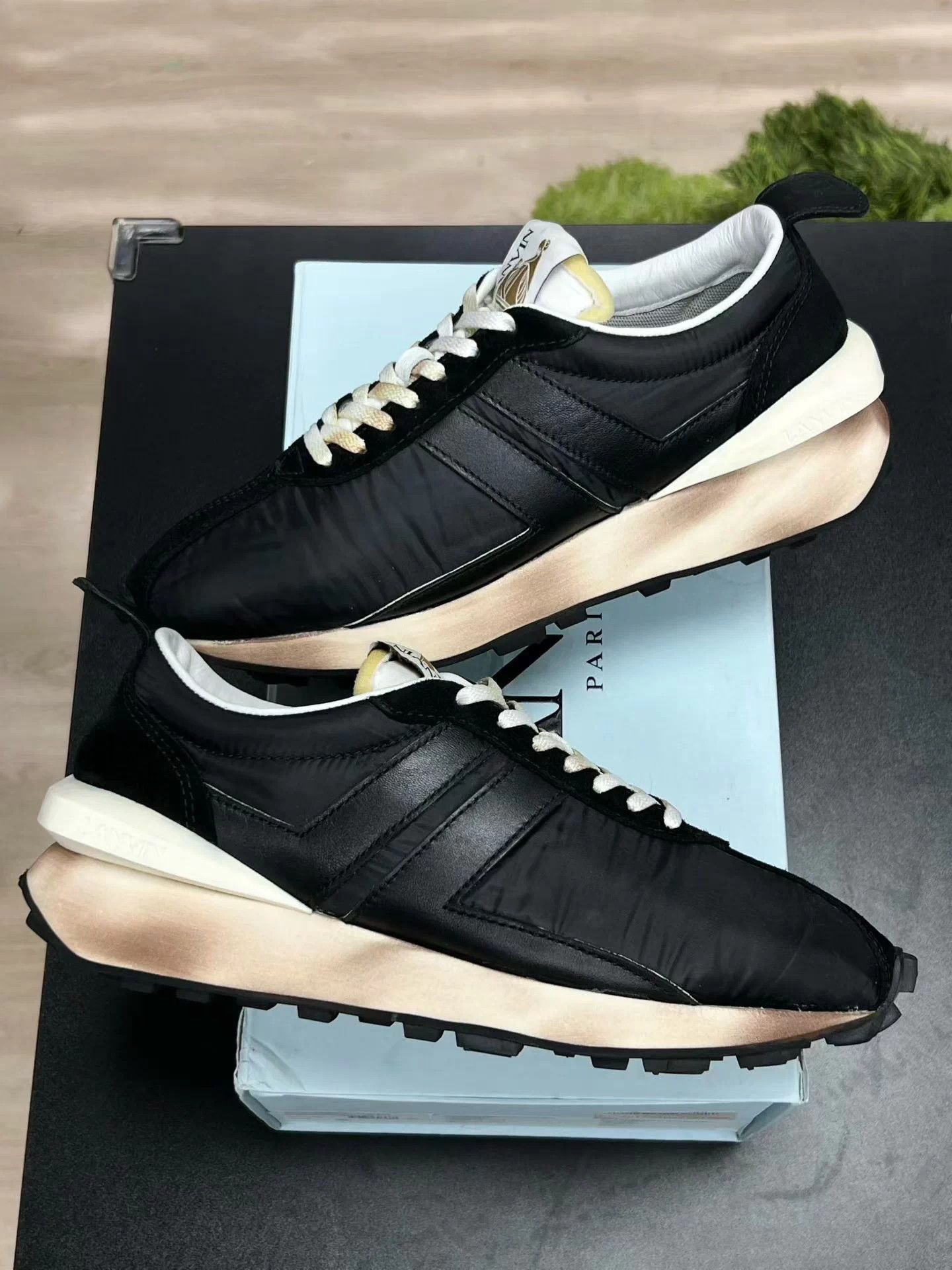 Lanvin Black Low-Top Sneakers Size 10 Size US 10 / EU 43 - 5 Thumbnail