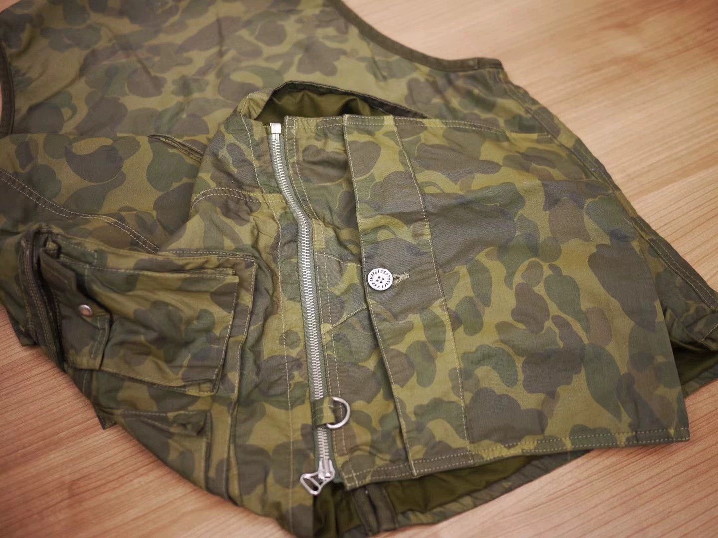 Visvim Green Camo Multi-Pocket Utility Vest - XL Size US XL / EU 56 / 4 - 6 Thumbnail