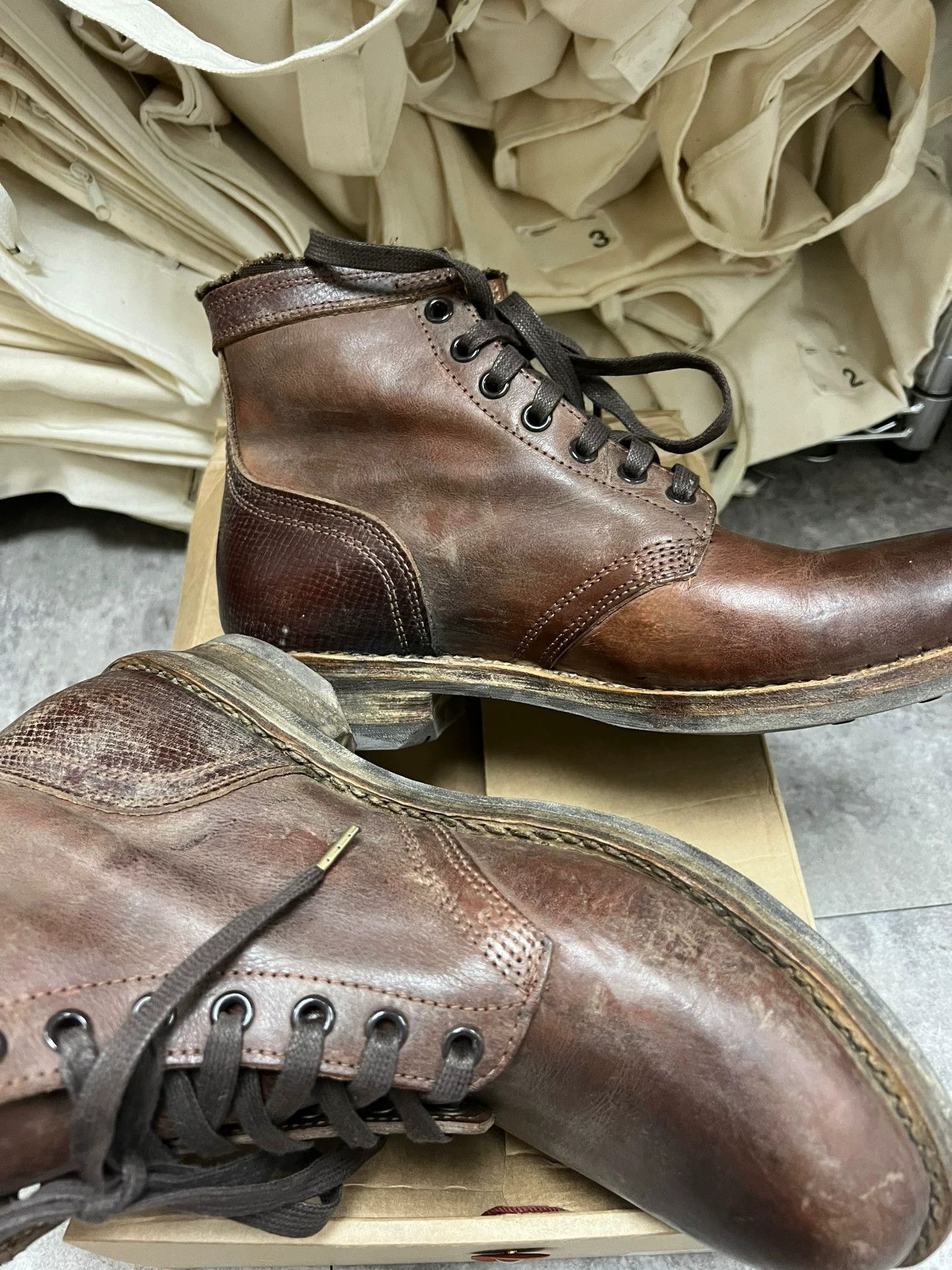 Visvim Brown Leather Lace-Up Boots Size 9 Size US 9 / EU 42 - 4 Thumbnail