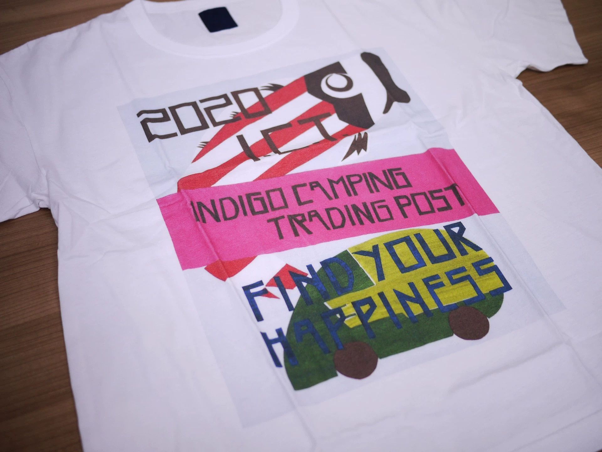 Visvim White Graphic Short Sleeve T-Shirt with Camping Print Size US S / EU 44-46 / 1 - 4 Thumbnail