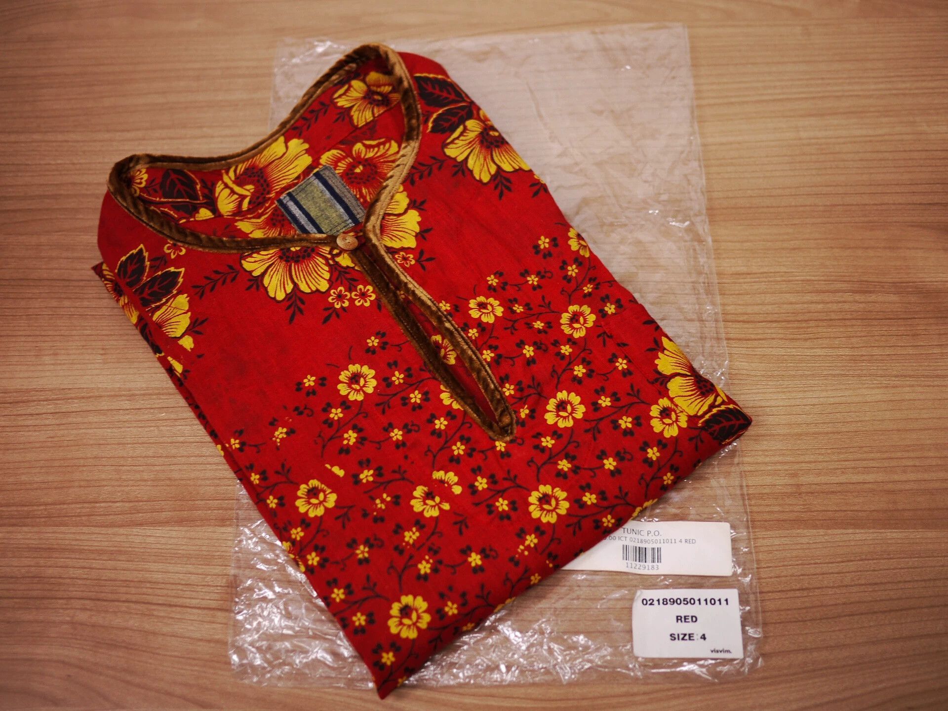 Visvim Red Floral Print Long-Sleeve Shirt Size US XL / EU 56 / 4 - 8 Thumbnail