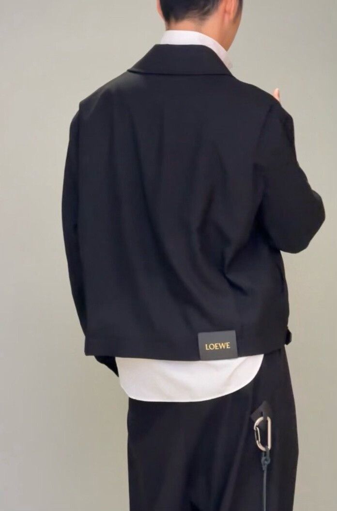 Loewe Loewe 25 Black Wool Belted Zip Jacket Size US M / EU 48-50 / 2 - 7 Thumbnail